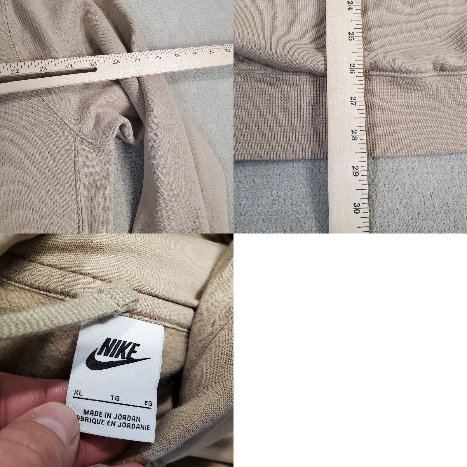 Nike Nike Sportswear Club Fleece Hoodie Womens Large Sand Drift Sweatshirt DQ5793 126 Size L / US 10 / IT 46 - 8 Thumbnail