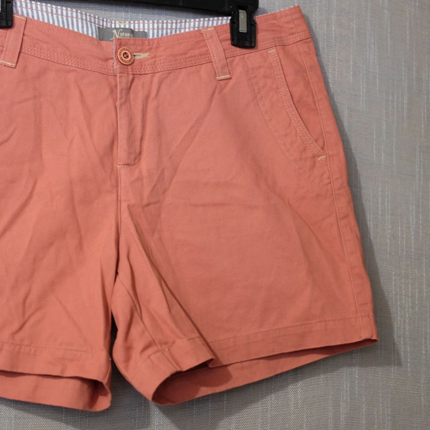 Vintage Nwot! Natural Reflections Shorts Coral Chino 100% Cotton Womens 8 #H99-69 Size 30" / US 8 / IT 44 - 3 Thumbnail