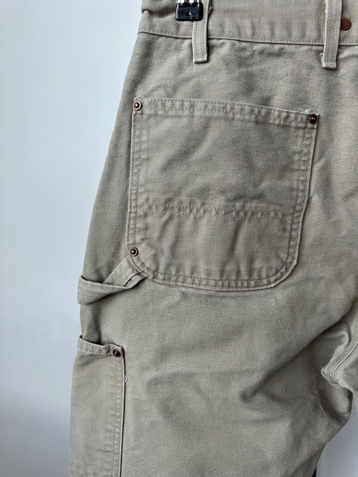 Carhartt Vintage Carhartt Double Knee Pants Beige Denim Jeans Baggy Size US 34 / EU 50 - 13 Thumbnail