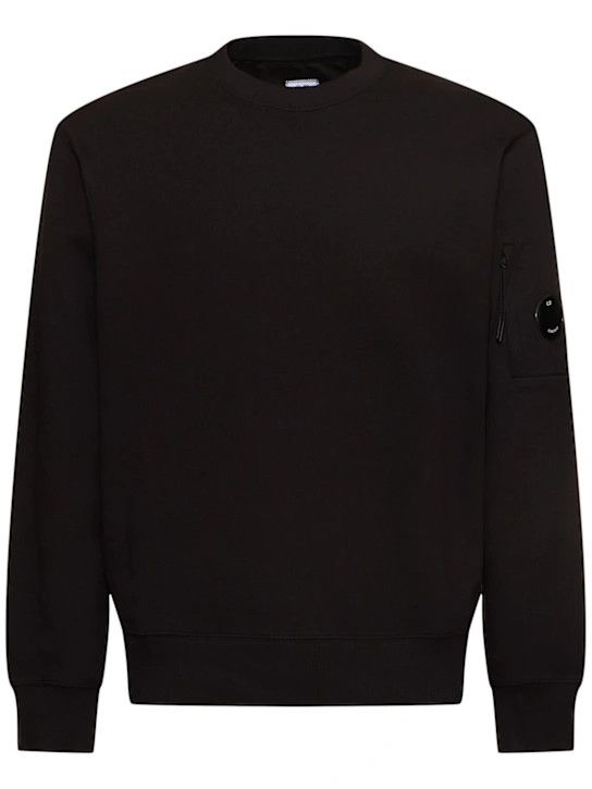 C.P. Company o1lsvrm0425 Diagonal Raised Fleece Lens Sweatshirt in Black Size US XXL / EU 58 / 5 - 1 Thumbnail