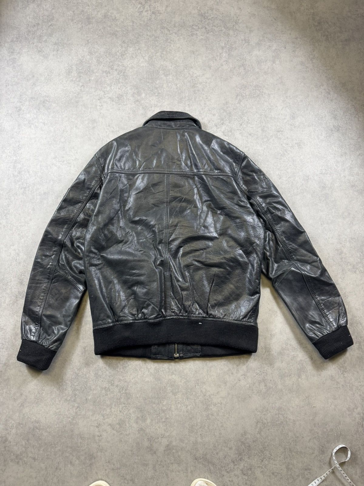 OAK Oakwood Vintage Leather Jacket Size US XL / EU 56 / 4 - 3 Thumbnail