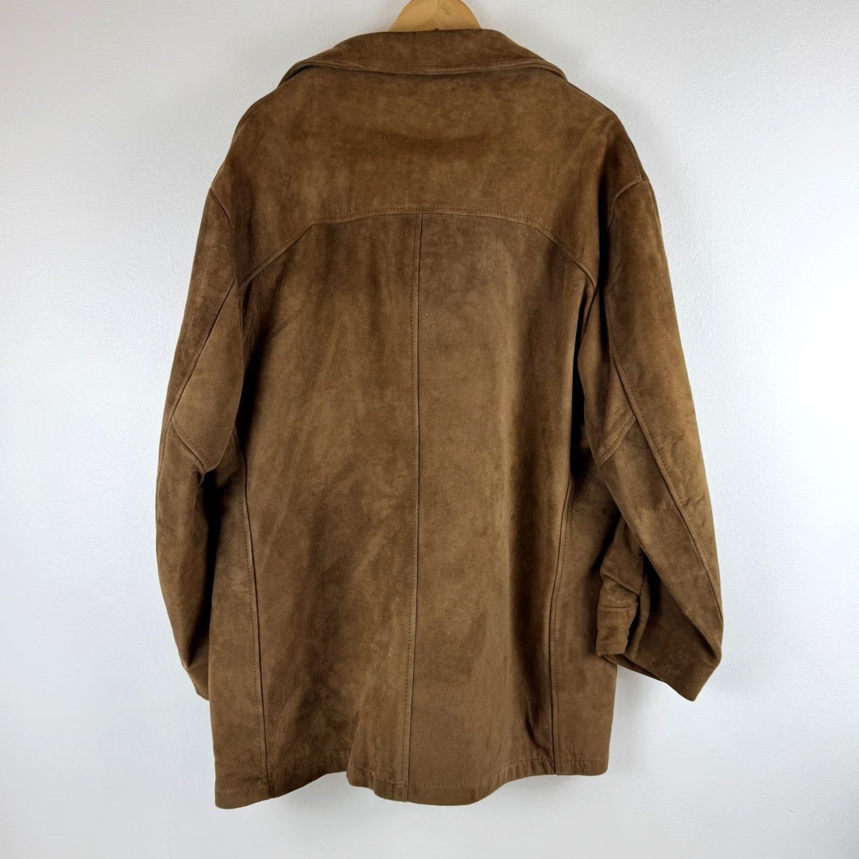 Vintage VINTAGE Brown Suede Leather Western Safari Jacket 70s Amalgamated Union Made L Size US L / EU 52-54 / 3 - 2 Thumbnail