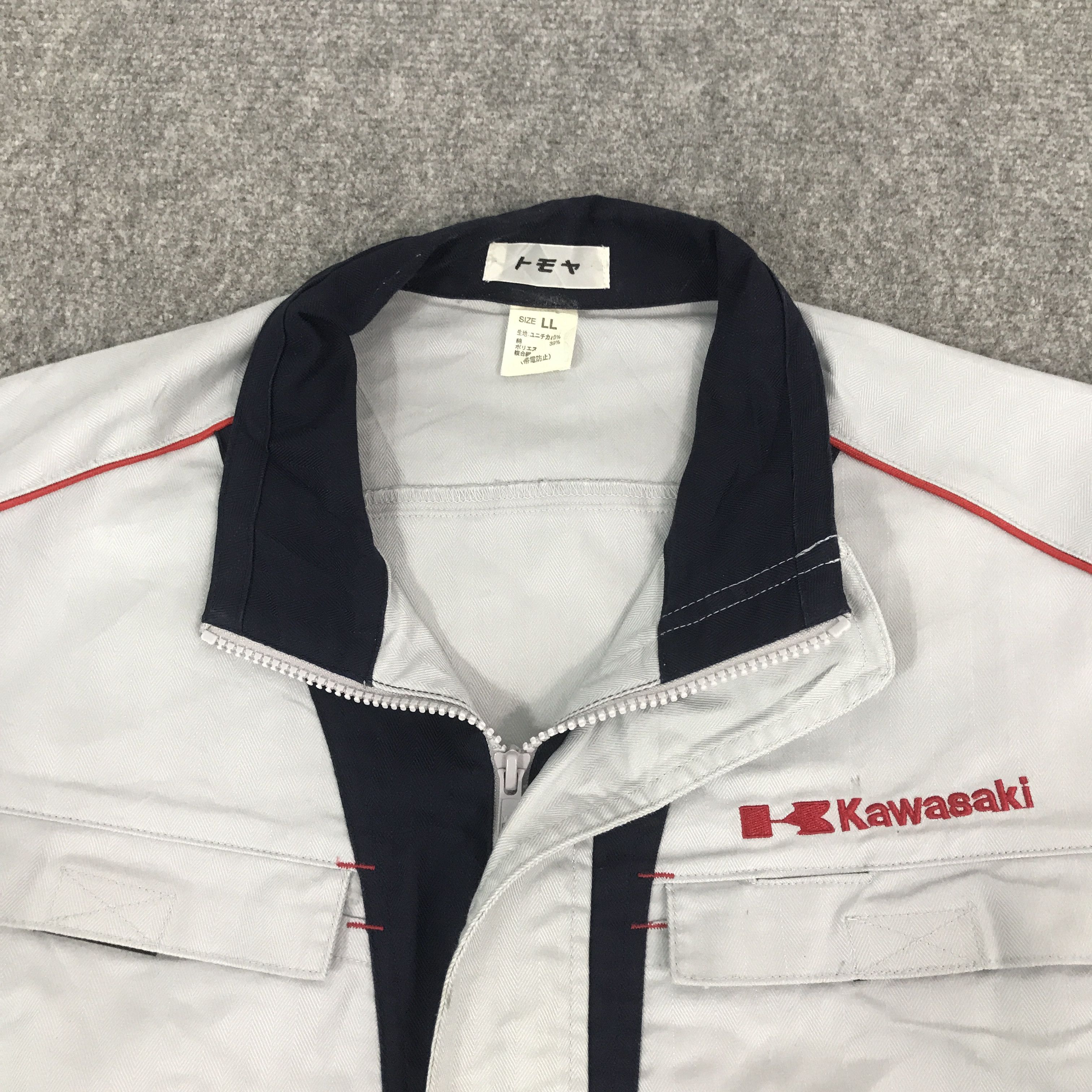 Japanese Brand Vtg Kawasaki Motorsport racing jacket Size US L / EU 52-54 / 3 - 8 Thumbnail