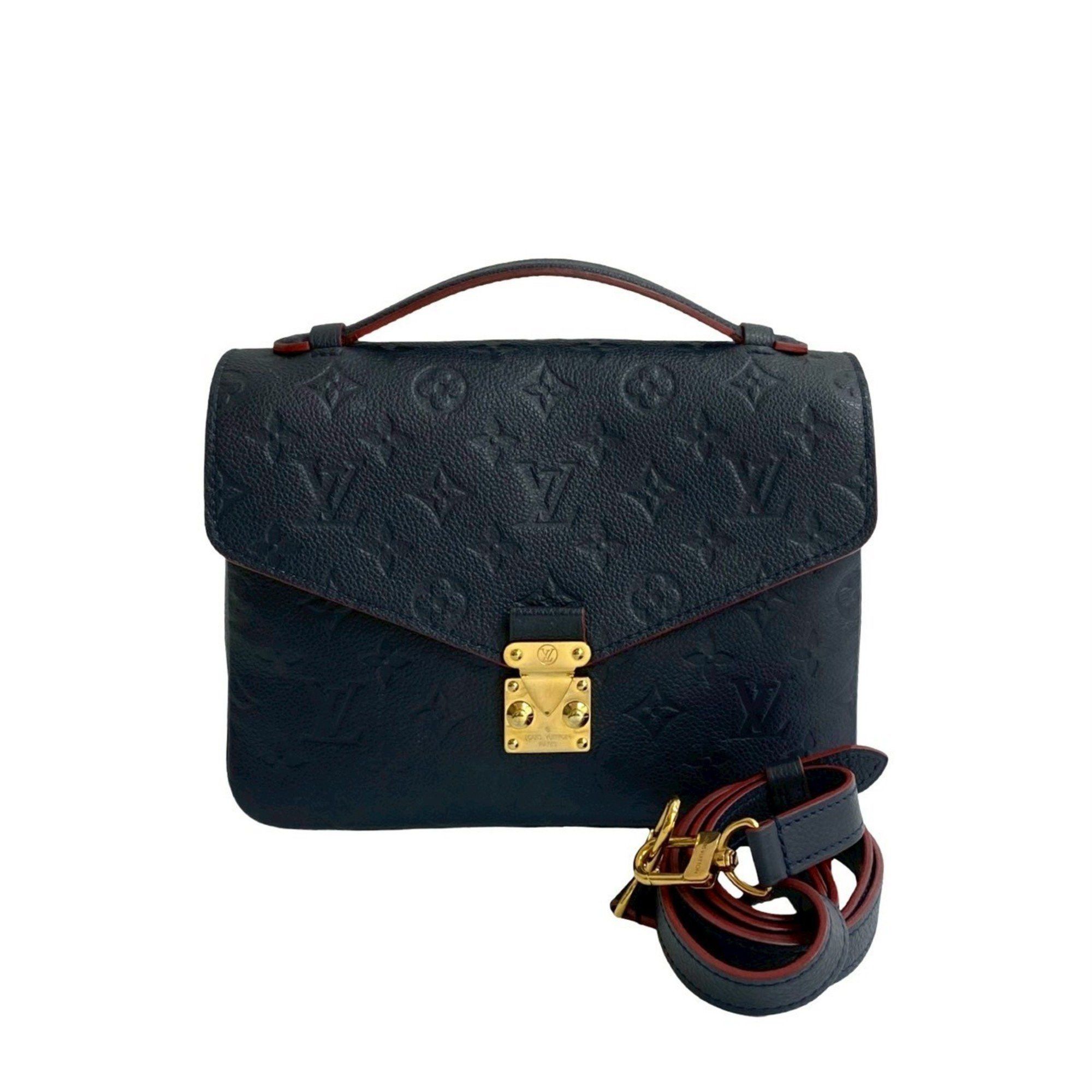 Louis Vuitton LOUIS VUITTON Pochette Metis MM Monogram Empreinte Leather Shoulder Bag/Handbag Navy 31242 Size ONE SIZE - 1 Thumbnail
