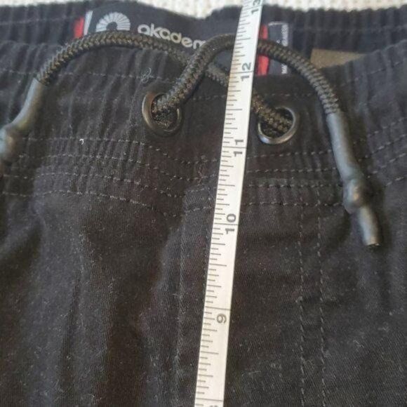 Akademiks Akademiks Cinched Zipper Pocketed Stretch Soft Black Cargo S Size US 35 - 6 Thumbnail