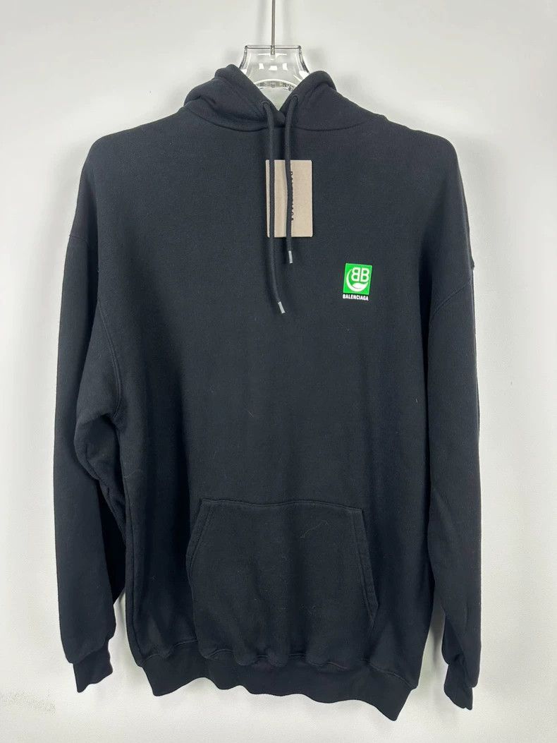 Balenciaga Balenciaga Eco-friendly black hoodie 2502-Nextarrow Size US XS / EU 42 / 0 - 2 Thumbnail