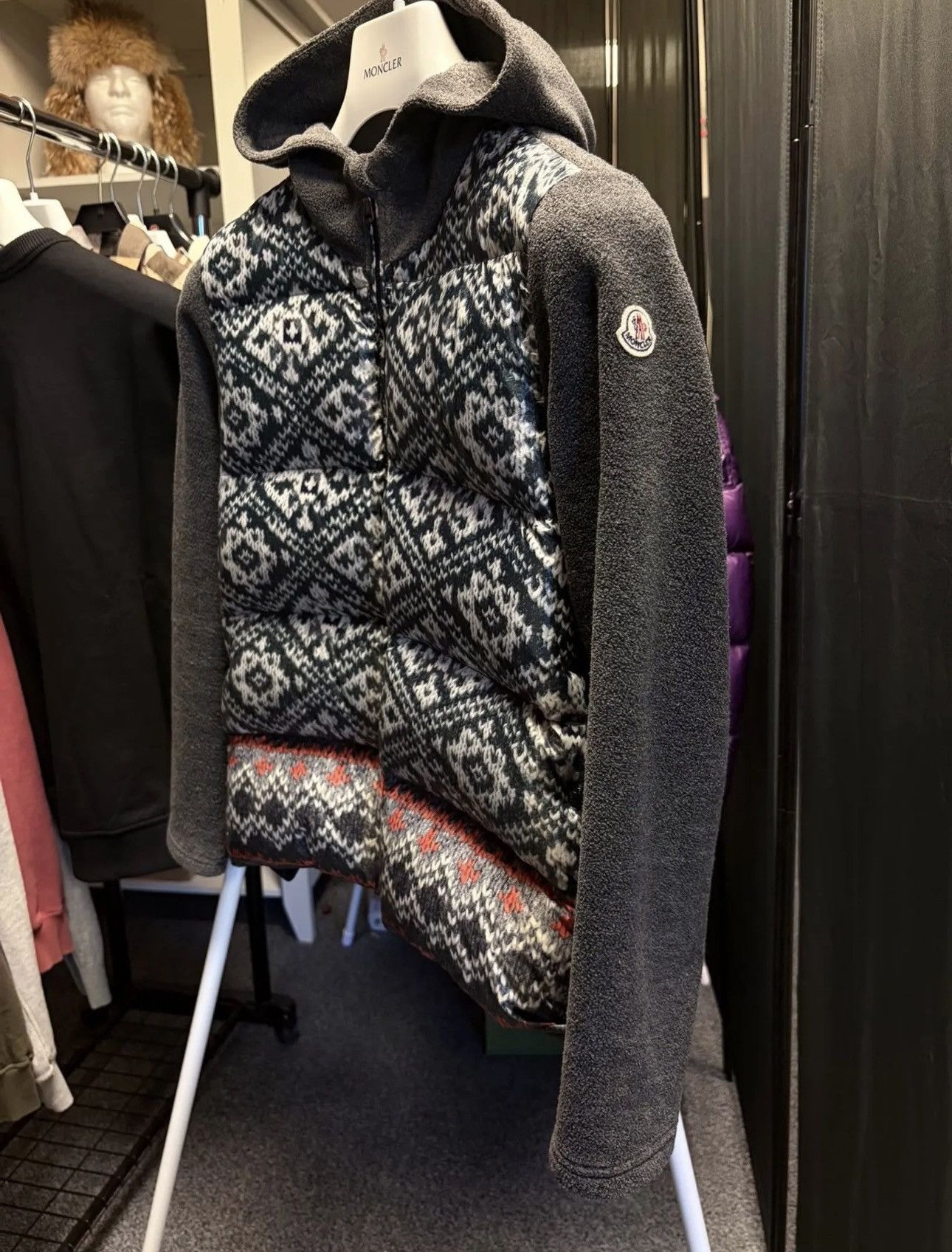 Moncler Moncler "Fair Isle" Cardigan Size US S / EU 44-46 / 1 - 1 Thumbnail