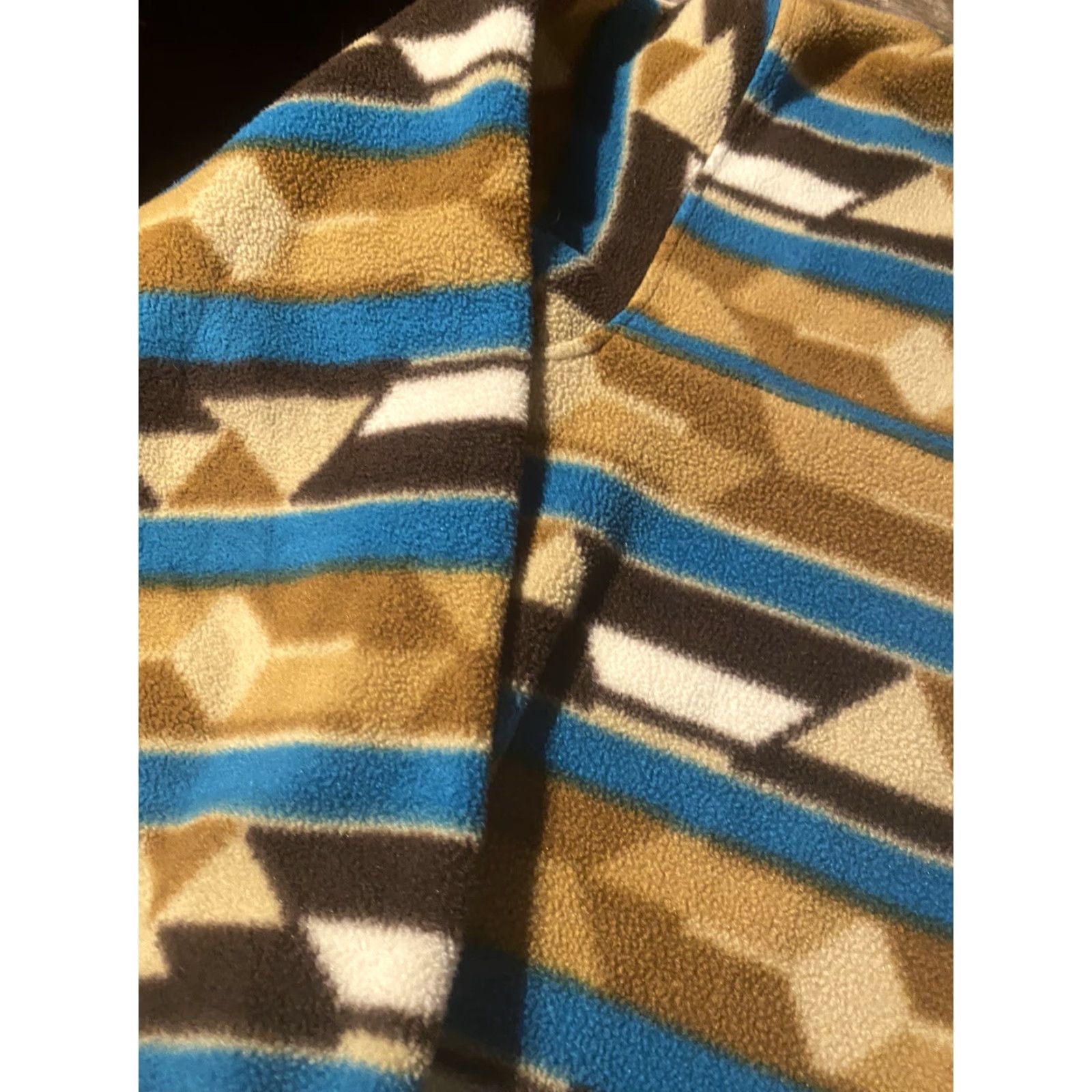 Patagonia VINTAGE Patagonia Synchilla Women's Size Small Brown Teal Fleece Pullover Jacket Vintage Size S / US 4 / IT 40 - 4 Thumbnail
