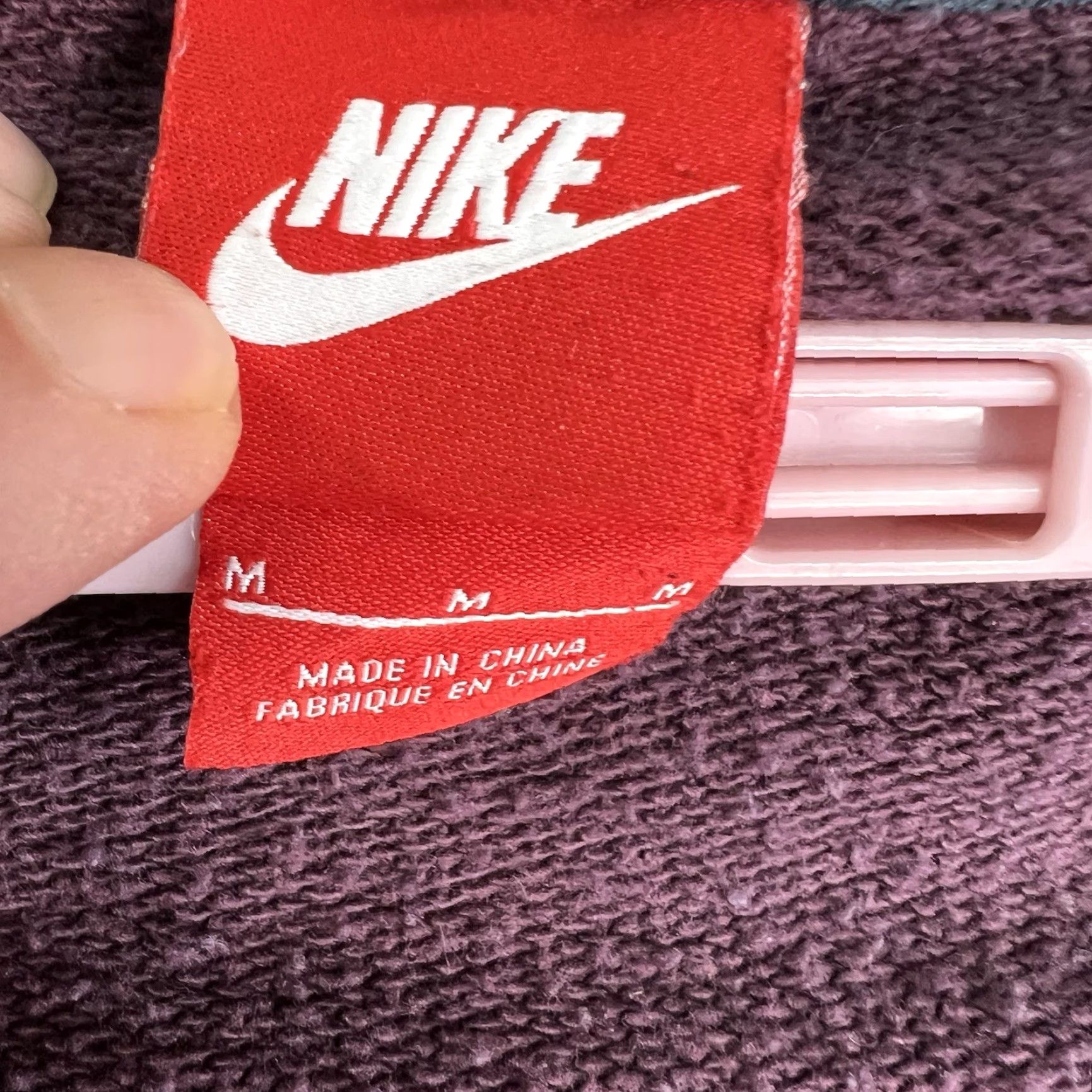 Nike Nike Spell Out Sweatshirt Mens M Plum Purple Size US M / EU 48-50 / 2 - 4 Thumbnail