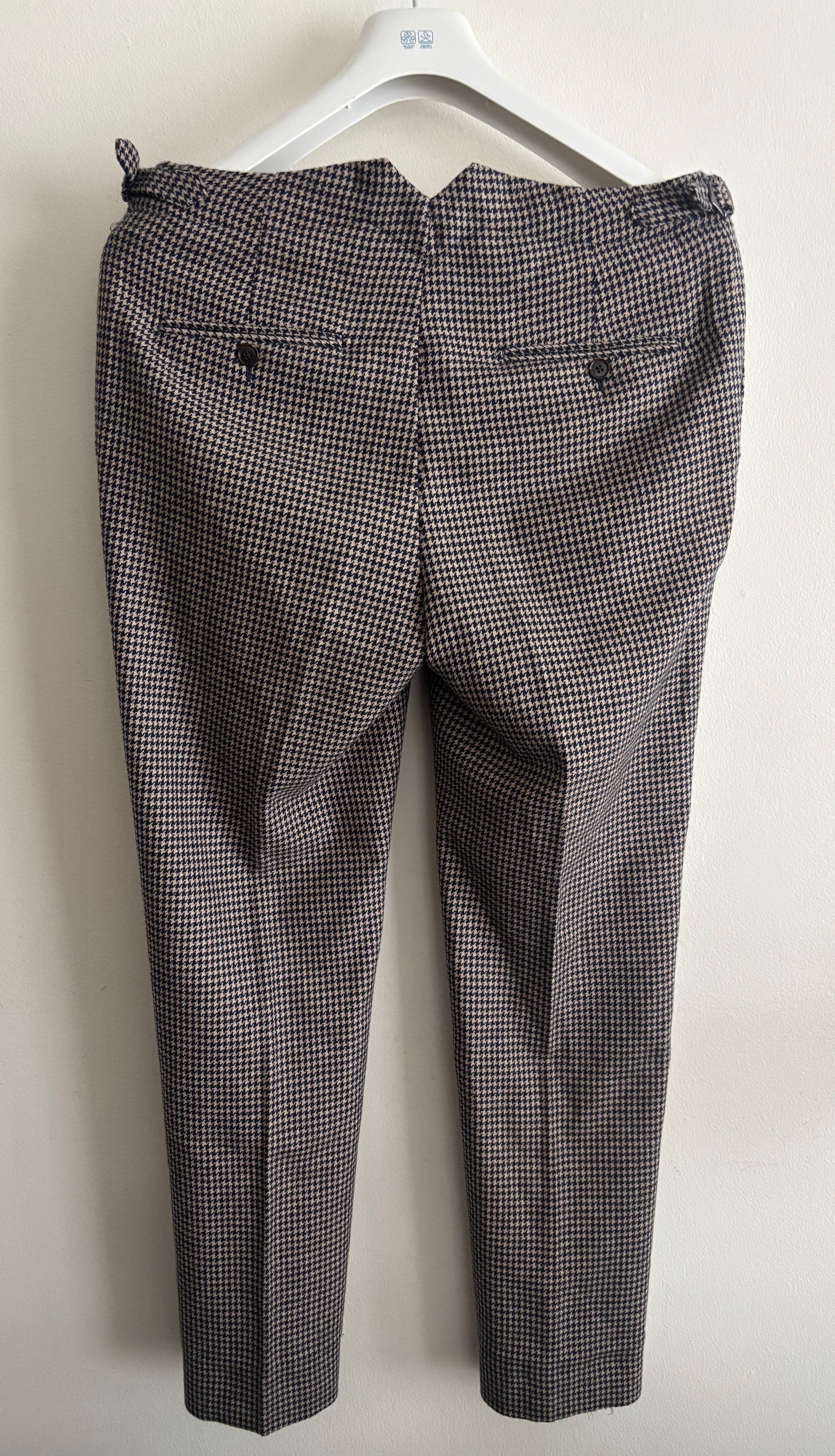 Suitsupply $295 Wool Cashmere Trousers/ Pants- Beige/Navy - 30 Size US 30 / EU 46 - 8 Thumbnail