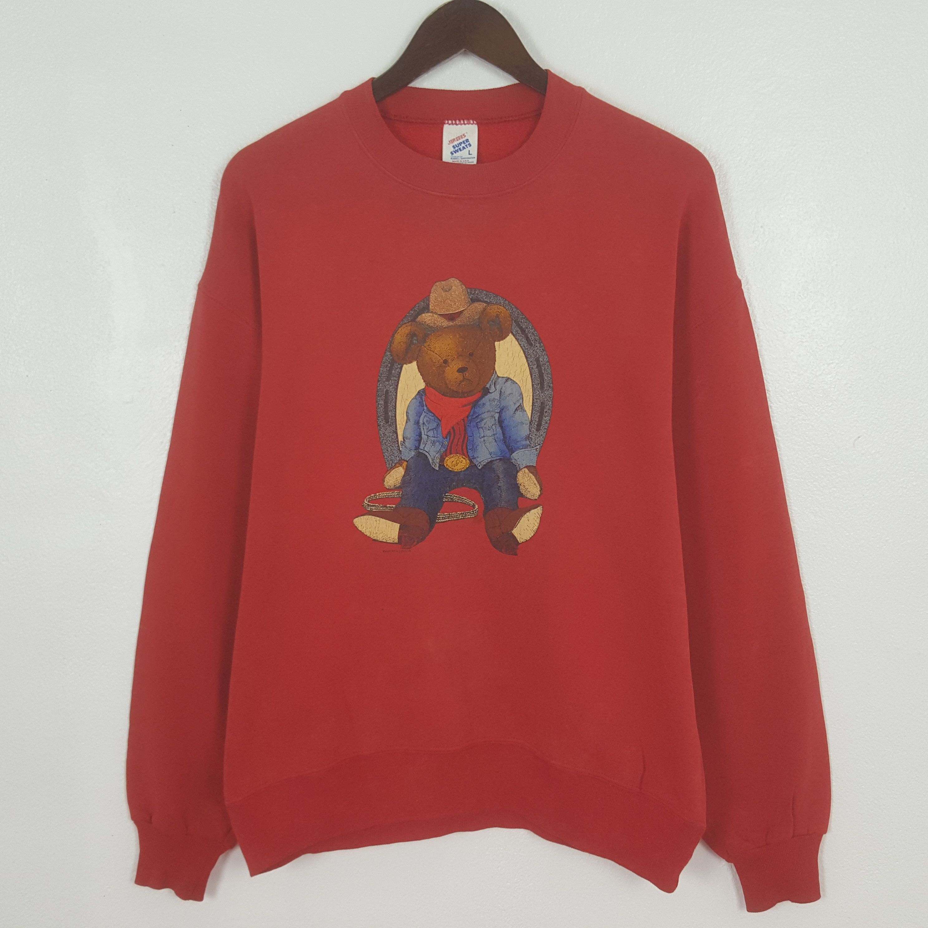 Vintage Vintage Bear Western Sweatshirt Size US L / EU 52-54 / 3 - 1 Thumbnail