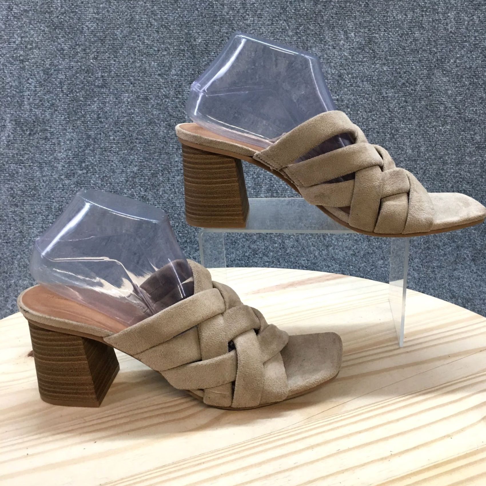 Vintage Universal Thread Sandals Womens 11 Andy Braided Strap Slip On Mule Slide Brown Size US 11 / IT 41 - 2 Thumbnail