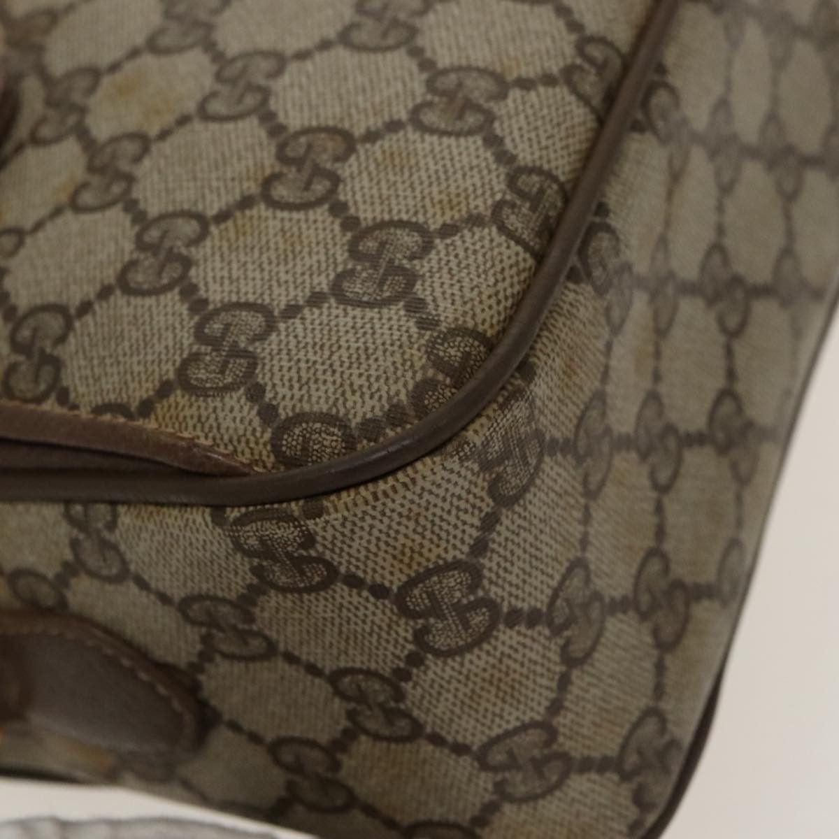 Gucci GUCCI GG Supreme Web Sherry Line Shoulder Bag Pvc Beige 93 Size ONE SIZE - 16 Thumbnail