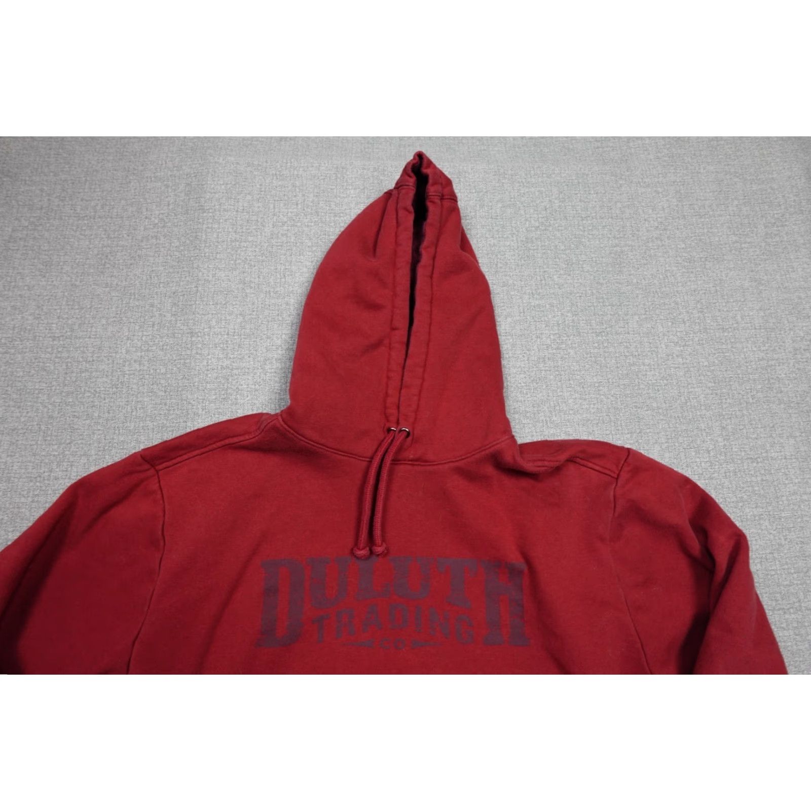Vintage Duluth Mens XL Red Hooded Pullover Sweatshirt Sweater Logo Stretch Casual Winter Fall Spring Outdoor Classic Fit Size US XL / EU 56 / 4 - 2 Thumbnail