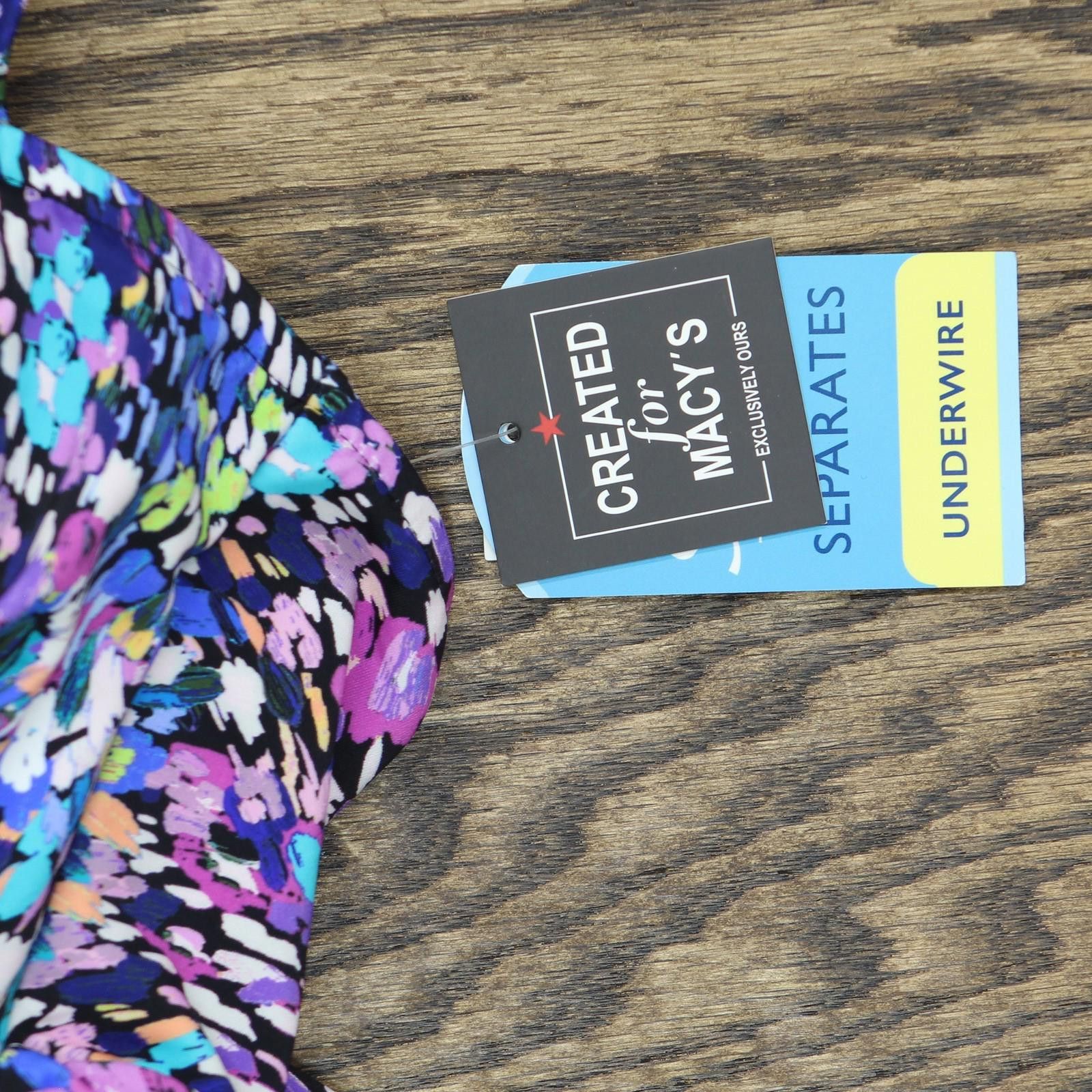 Other Nwt Swim Solutions Swim Tankini Top Dancing Colors Blue 22w Size ONE SIZE - 3 Thumbnail