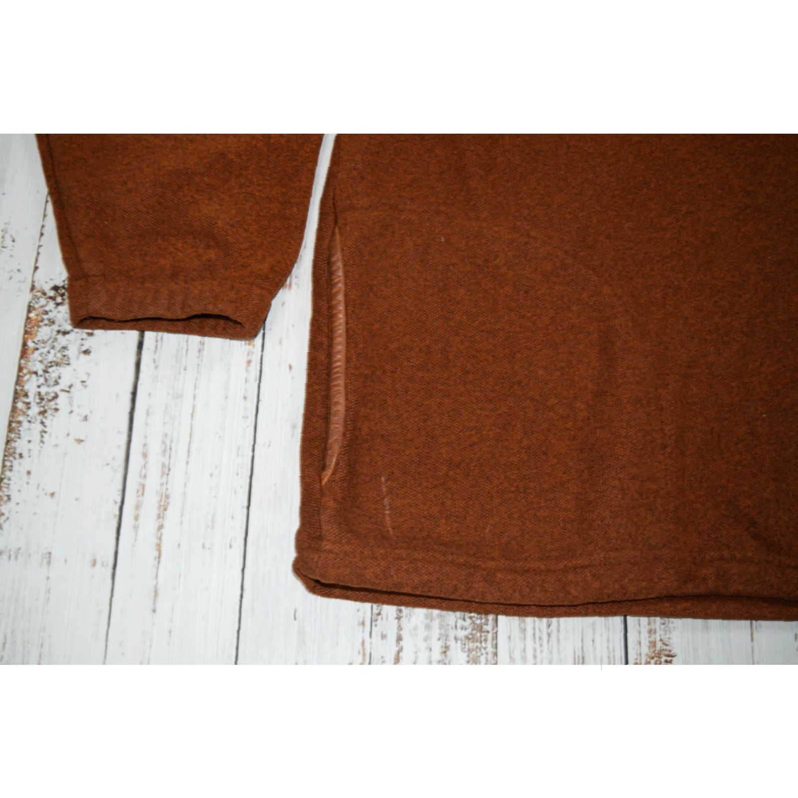 Orvis ORVIS SANDANONA JACKET Mens 2XL Brown Fleece Waxed 80s 90s Shooting Grounds Vintage Snap Zipper Button Pullover Size US XXL / EU 58 / 5 - 4 Thumbnail