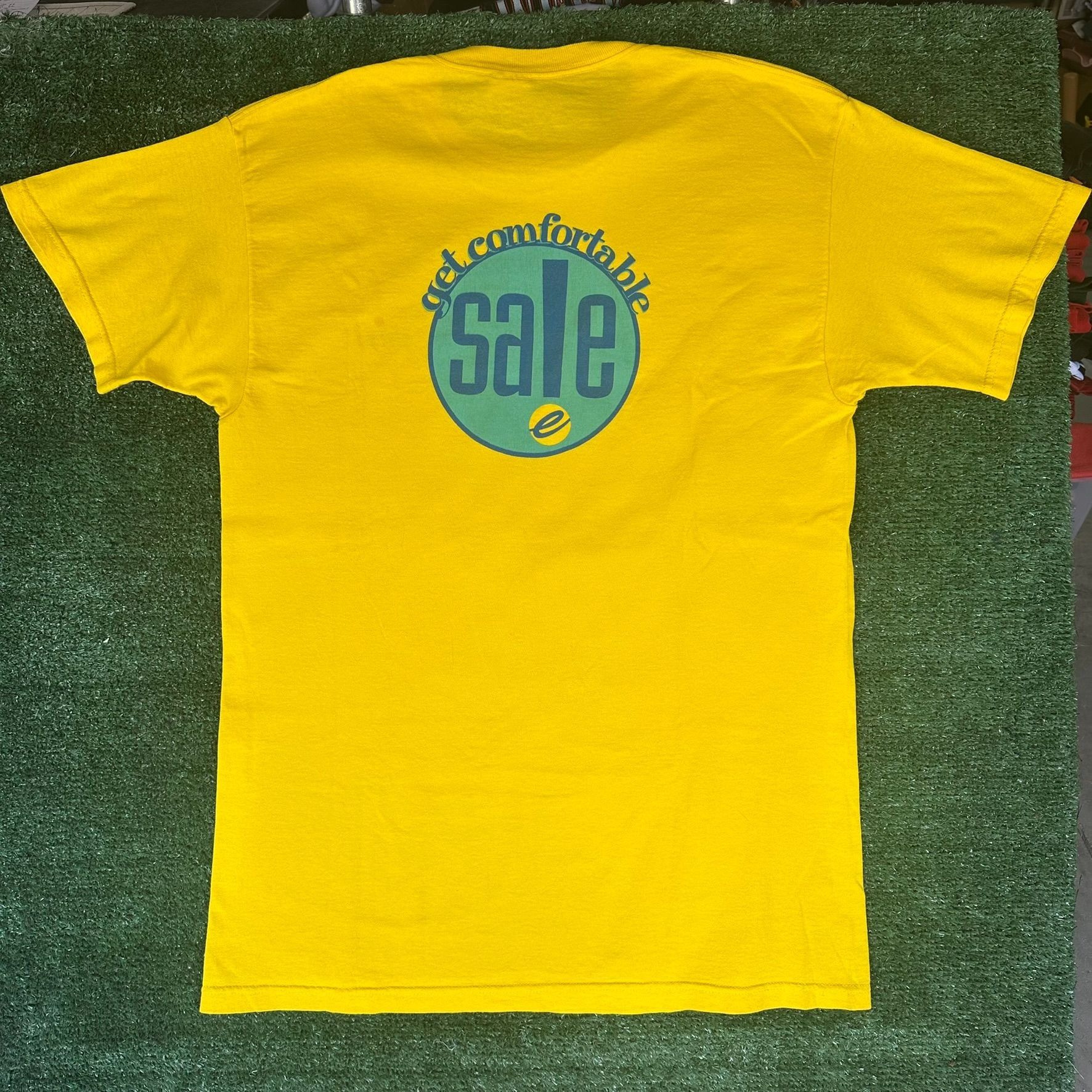 Delta Vintage 90s Easy Spirit Comfort Sale T-Shirt Bright Yellow P Size US L / EU 52-54 / 3 - 4 Thumbnail