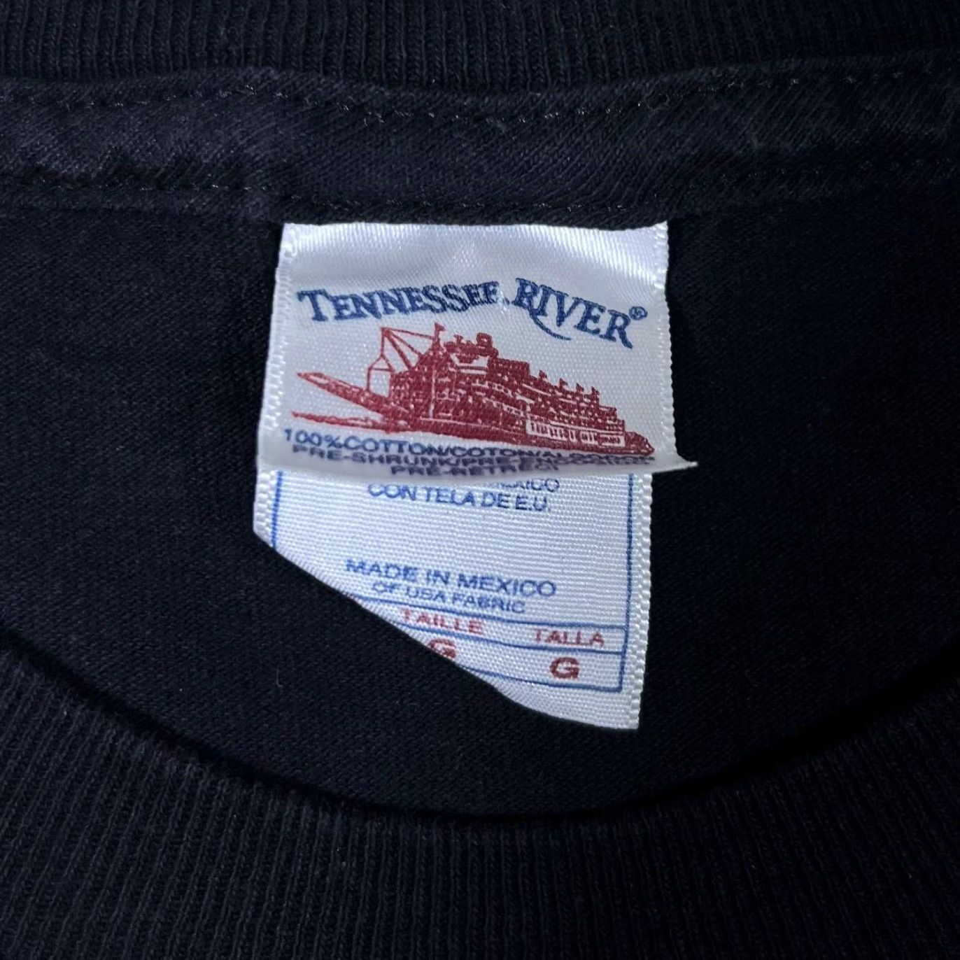 Vintage Vintage Tennessee River "Phantom Fireworks" Logo Graphic Black T-Shirt Large Mens Short Sleeve Cotton Shirt Size US L / EU 52-54 / 3 - 5 Thumbnail