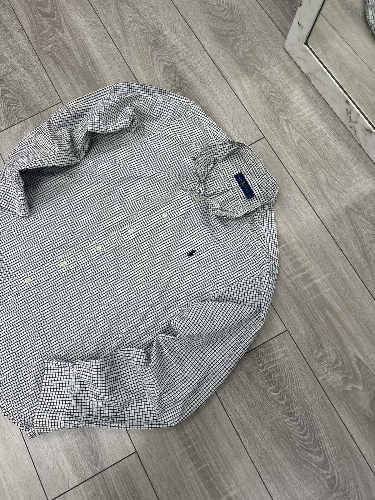 Polo Ralph Lauren Polo Ralph Lauren White Stripped Shirt Old Money Style Size US L / EU 52-54 / 3 - 5 Thumbnail