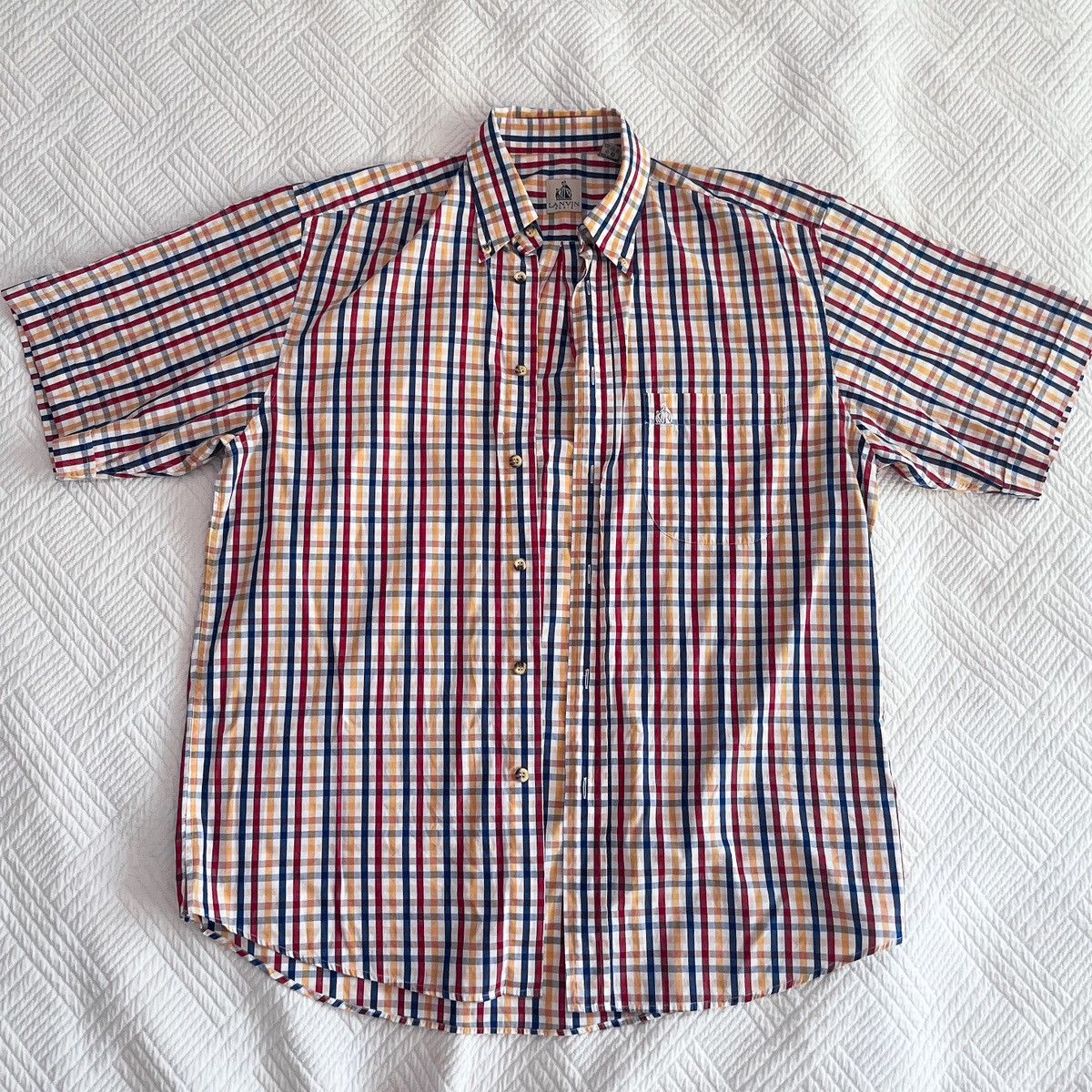 Lanvin Vintage Lanvin Paris Checkered Button-Down Shirt Size US L / EU 52-54 / 3 - 1 Thumbnail