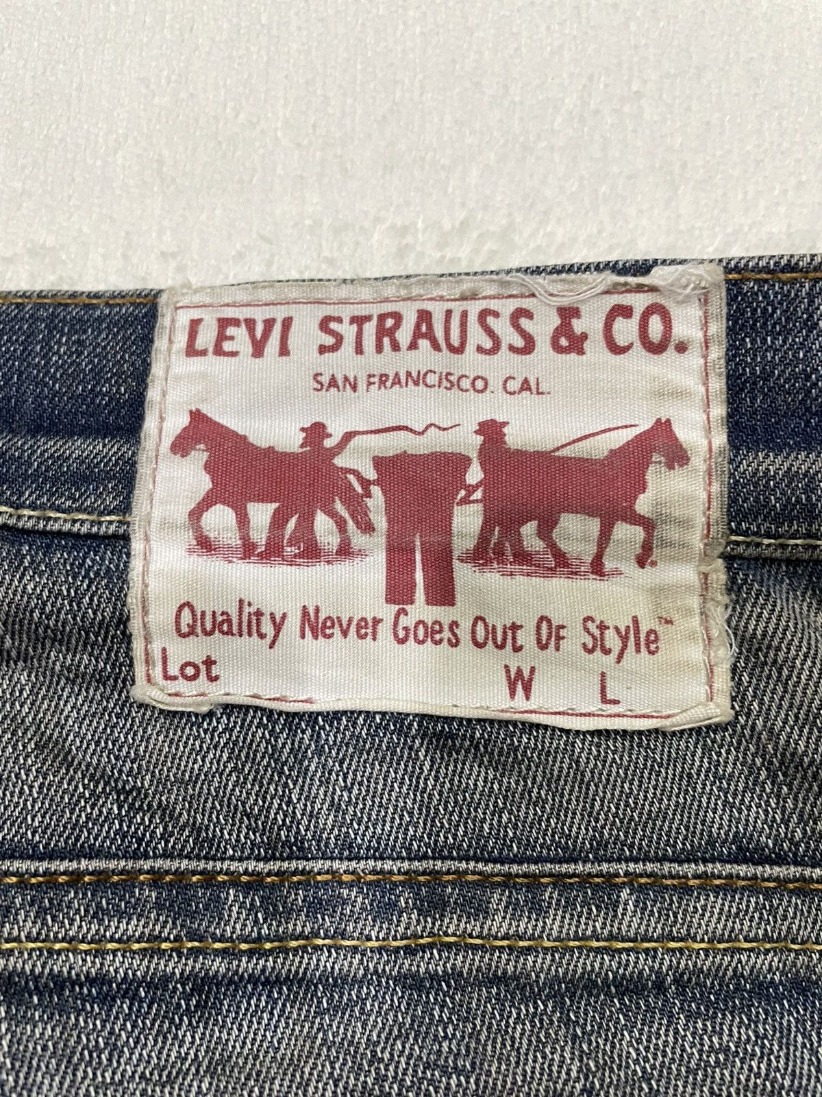 Vintage Levi’Strauss & Co. Distress Faded Mudwash Jeans