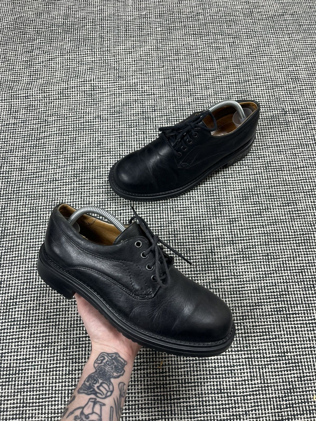 Vintage Vintage leather chunky combat derby boots y2k punk Size US 8 / EU 41 - 2 Thumbnail