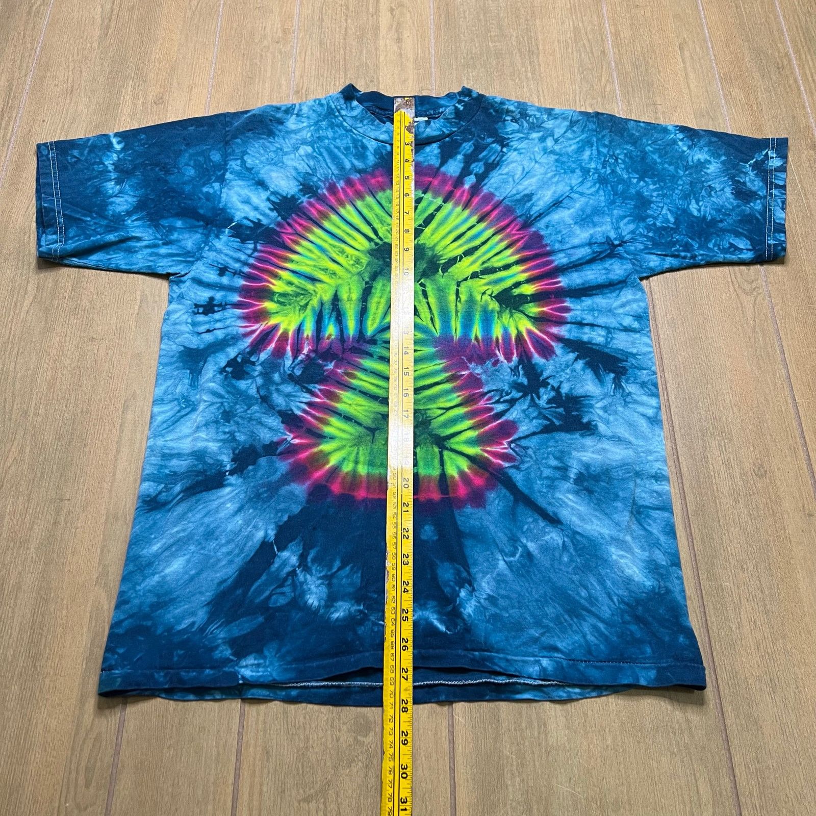 All Sport Vintage 90s Sz L blue diamond pleated tie-dye T-shirt Y2K Size US L / EU 52-54 / 3 - 5 Thumbnail