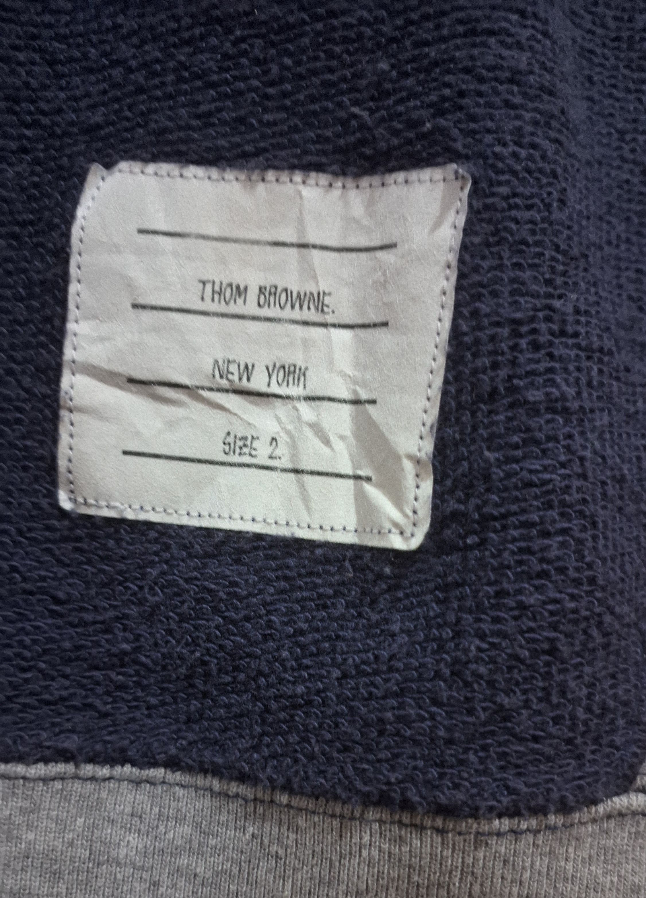 Thom Browne Two Tone Reverse Loopback Crewneck Sweatshirt Size US M / EU 48-50 / 2 - 5 Thumbnail