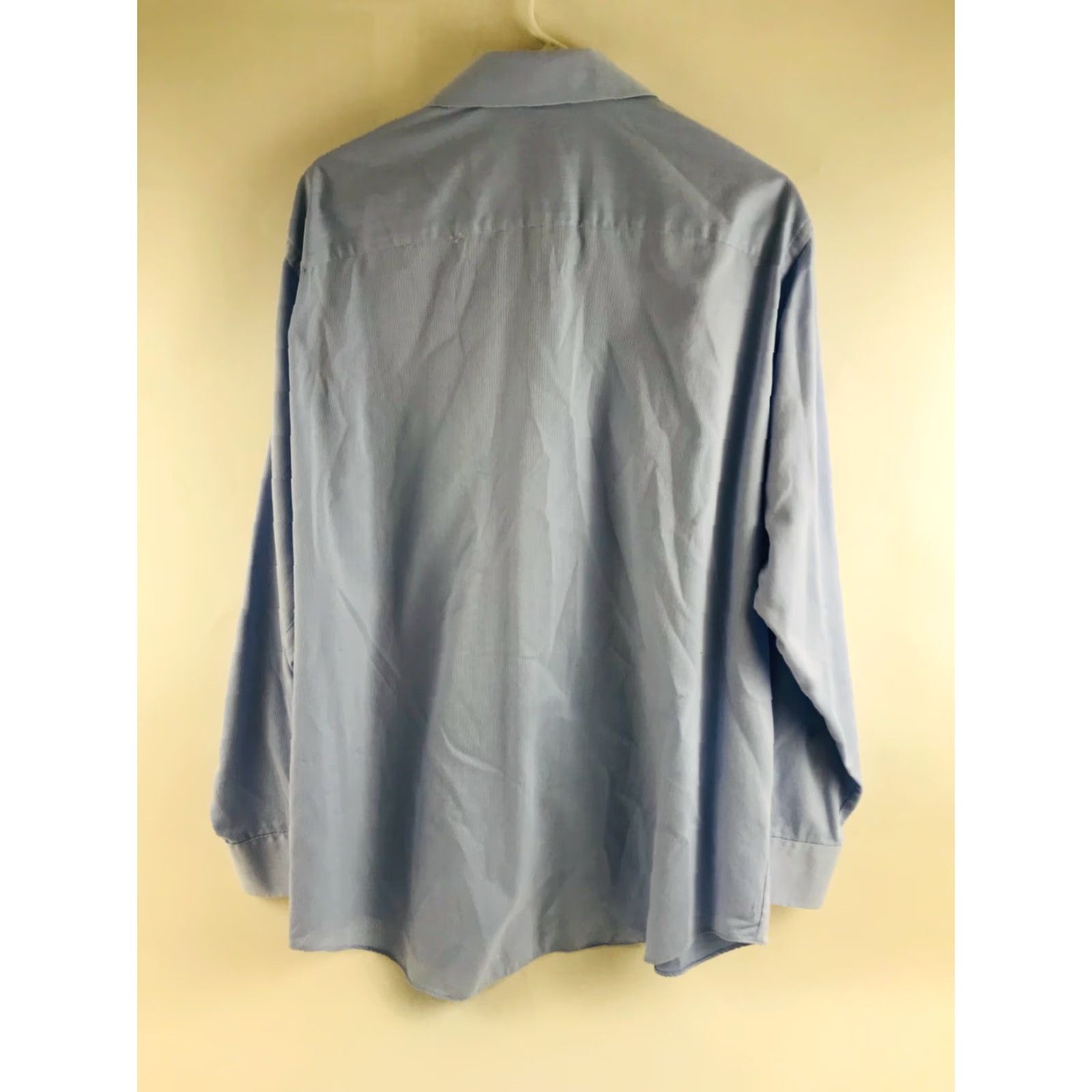 Geoffrey Beene Geoffrey Beene Shirt Men's 17 34-35 Blue Button-Up Classic Fit Wrinkle Free Size US XL / EU 56 / 4 - 2 Thumbnail