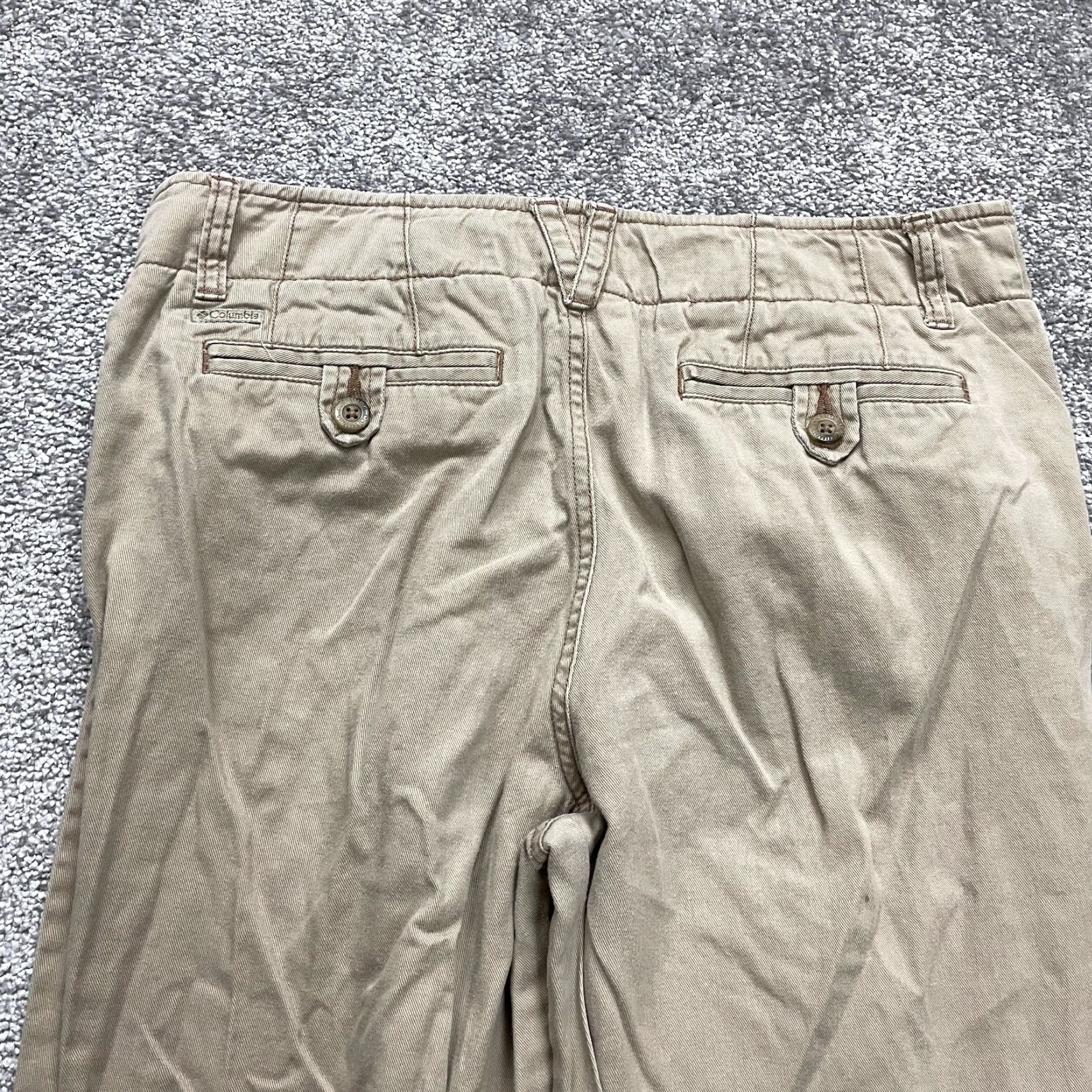 Vintage Columbia Pants Womens 8 Chino Brown Mid Rise Straight Leg Casual Cotton 32x30 Size 30" / US 8 / IT 44 - 4 Thumbnail