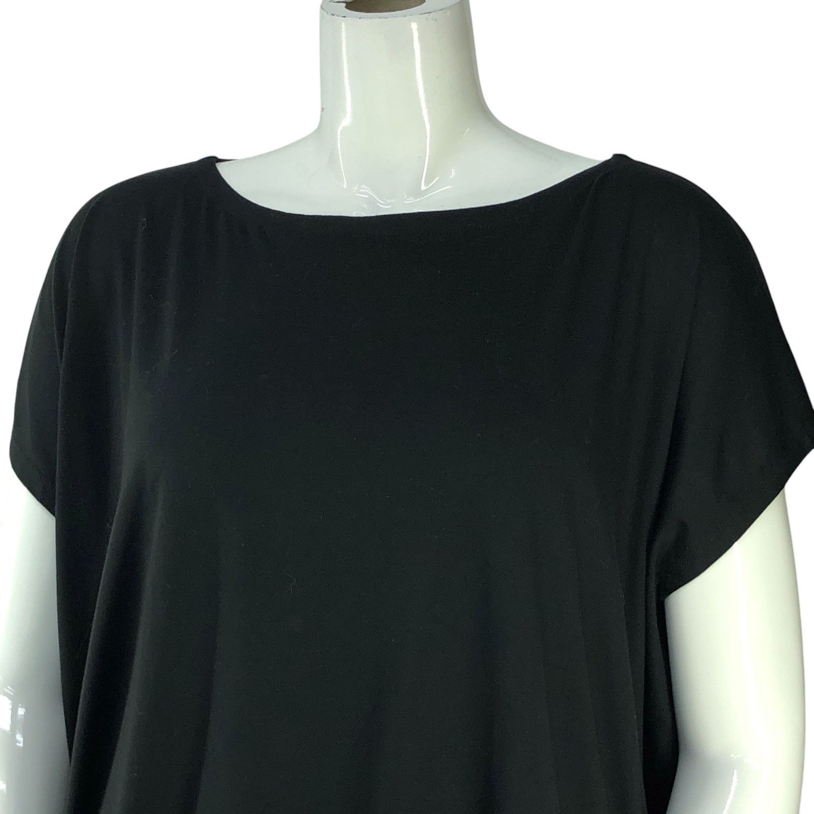 Eileen Fisher Eileen Fisher Size 3X Top Fine Jersey Square Drawstring Hem Size 3XL / US 20-22 - 2 Thumbnail
