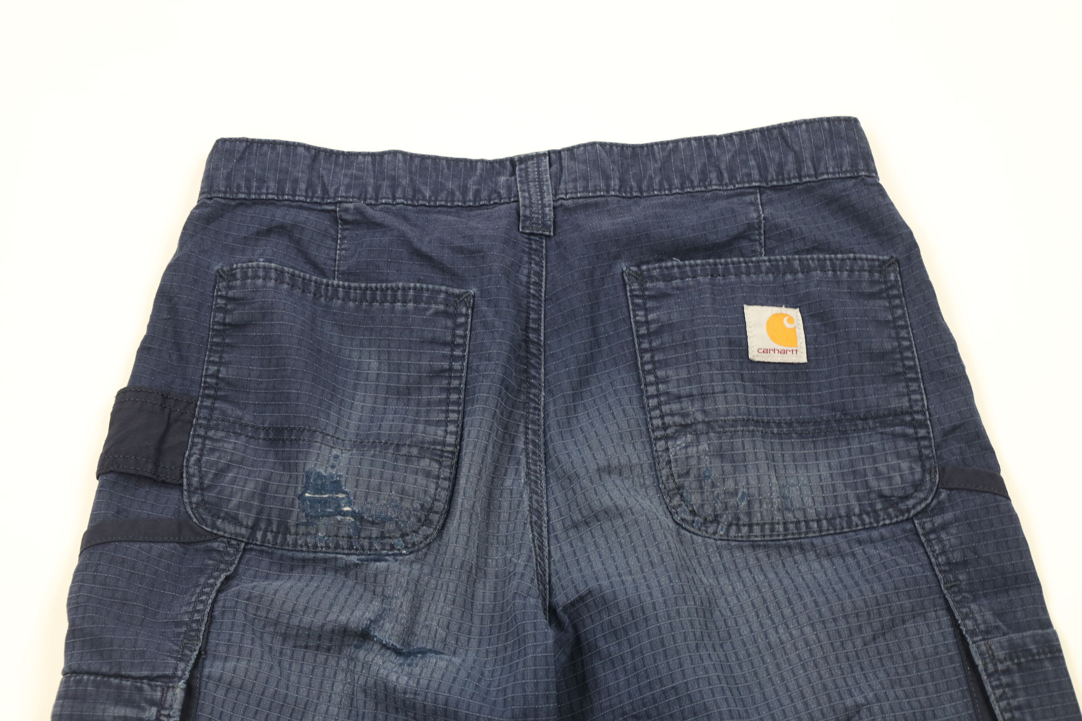 Carhartt × Vintage Carhartt Spell Out Ripstop Loose Fit Cargo Pants Blue Size US 30 / EU 46 - 7 Thumbnail