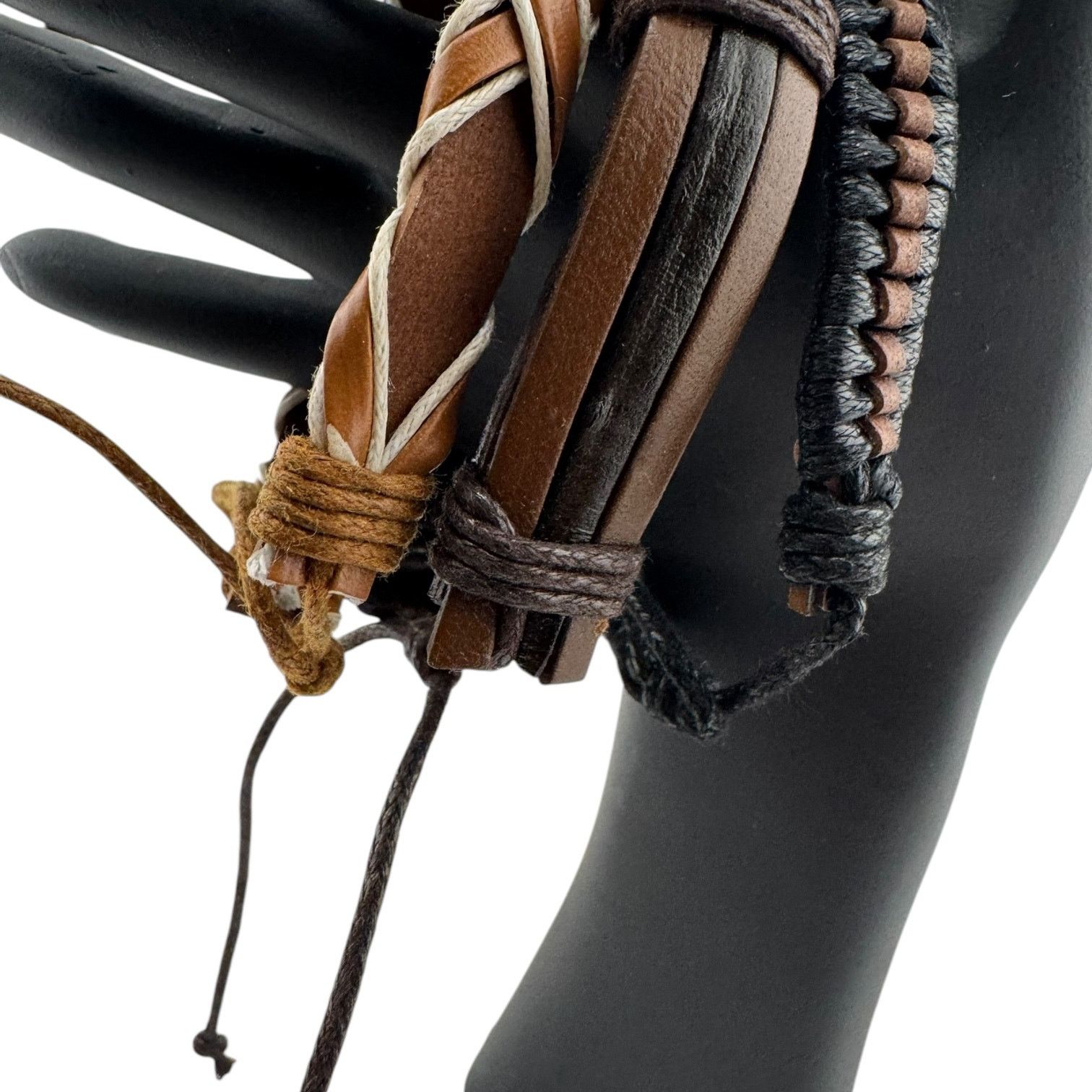 Other Trio of Shadows Braided Cuffs: Unisex. Adjustable. Untamed Size ONE SIZE - 3 Thumbnail