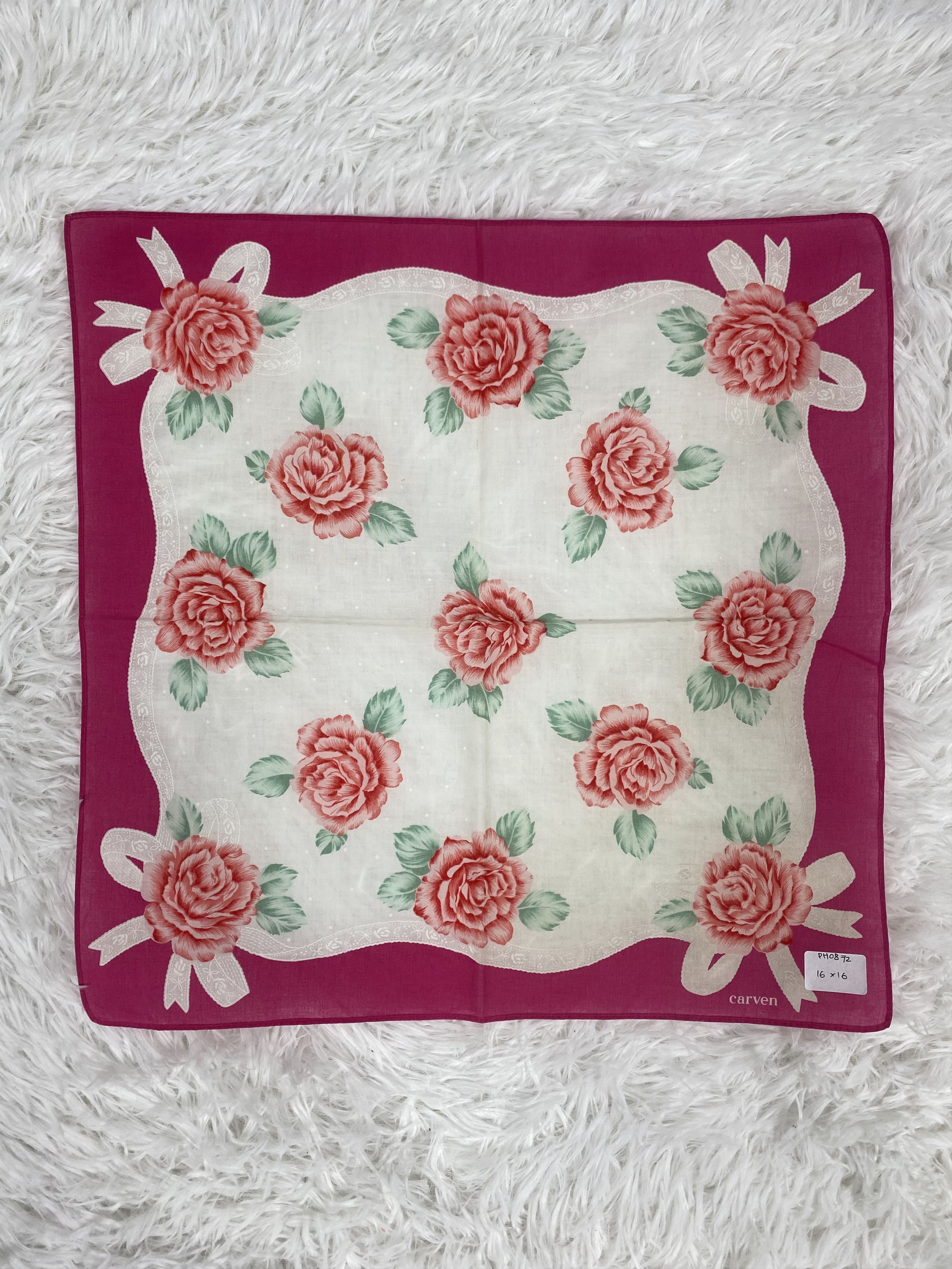Carven × Vintage Vintage Carven Handkerchief Neckerchief PH0872 Size ONE SIZE - 3 Thumbnail