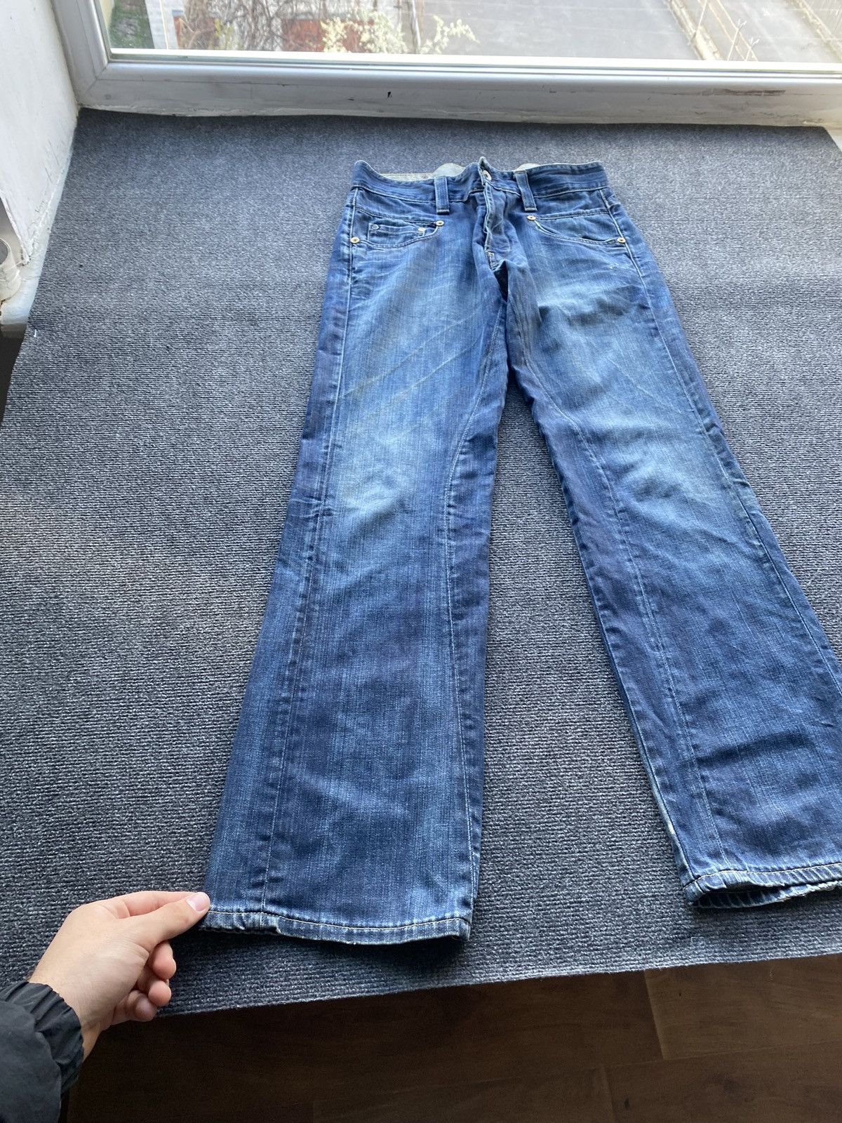 G-Star 🔥Opium Punk G Star Distressed blue mens jeans relaxed 34 siz Size US 34 / EU 50 - 21 Thumbnail