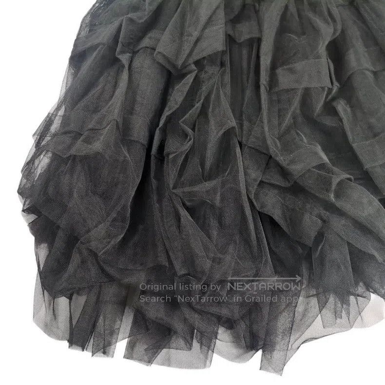 Comme des Garcons Comme Des Garcons size XS Black vintage chiffon half skirt Size 23" - 4 Thumbnail