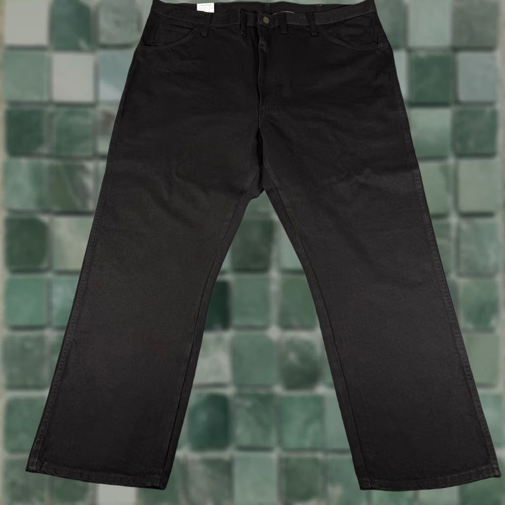 Denime VINTAGE Heavy Duty Workwear Pants 44x30 Regular Fit Black Denim Construction Mens Pants Size US 44 / EU 60 - 1 Thumbnail