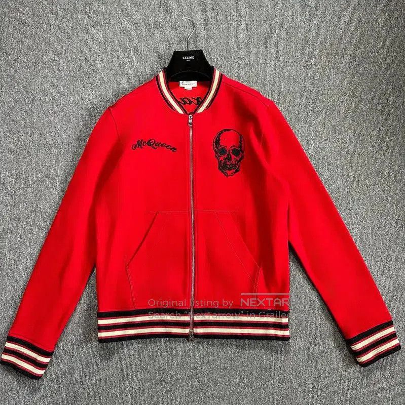 Alexander McQueen Alexander McQueen Red Embroidered Long Sleeve Jacket . Size US XL / EU 56 / 4 - 1 Thumbnail