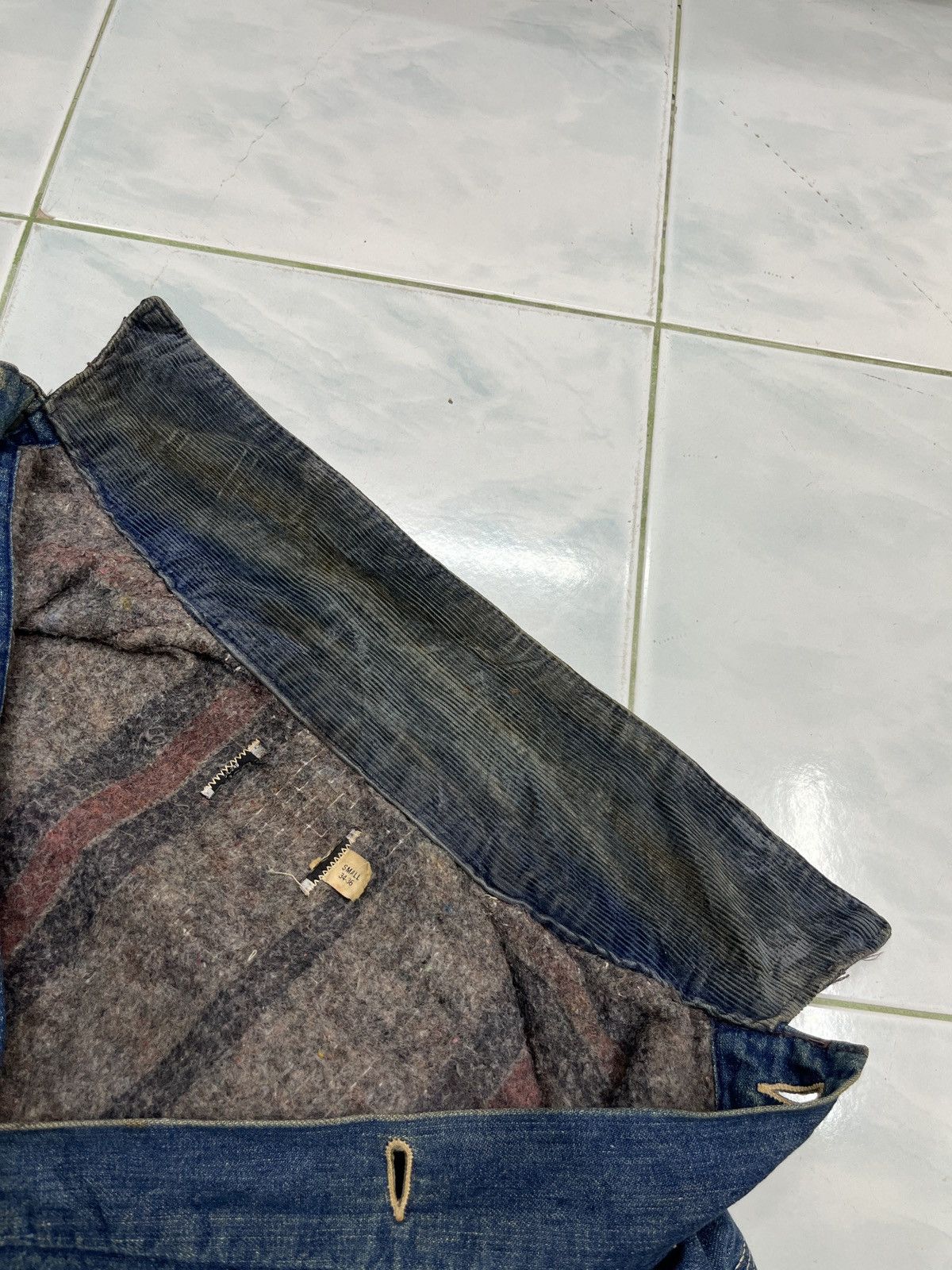 Sears 🔥STEALS🔥 VTG SEARS BLANKET LINED DENIM CHORE JACKET Size US S / EU 44-46 / 1 - 19 Thumbnail