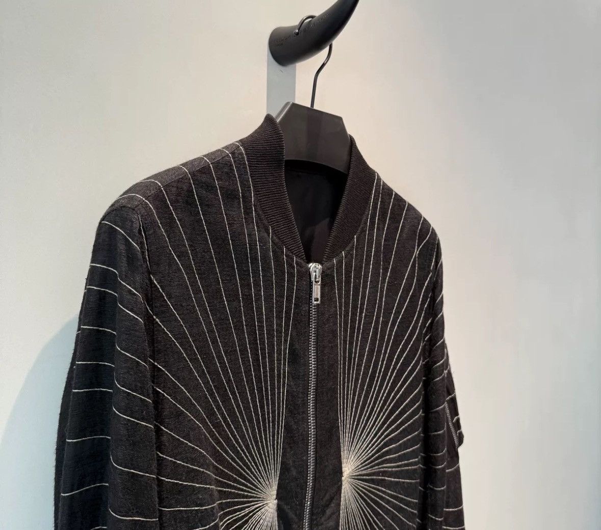 Rick Owens Rick owens Main Line Black and White Ray MA-1 Pilot Coat Size US M / EU 48-50 / 2 - 4 Thumbnail
