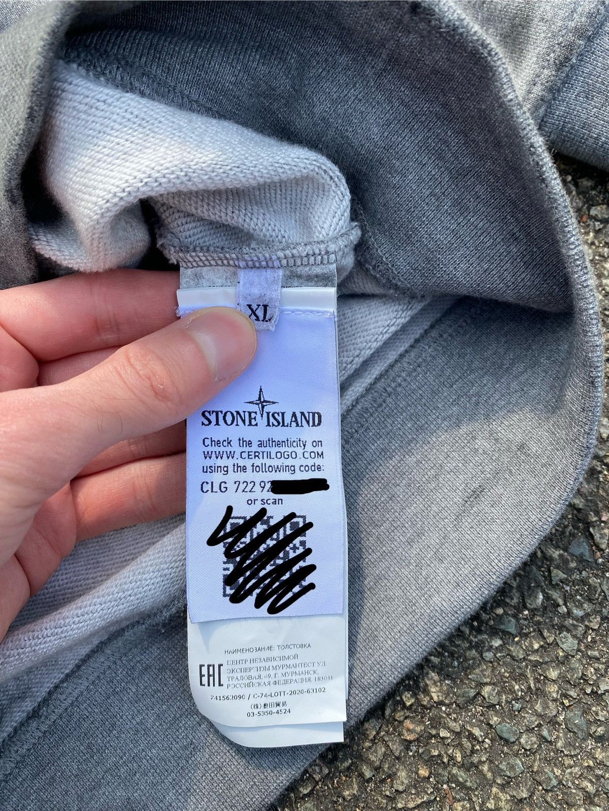 Massimo Osti ‼️Rare‼️Gray Stone Island Dust Hoodie Size US XL / EU 56 / 4 - 8 Thumbnail