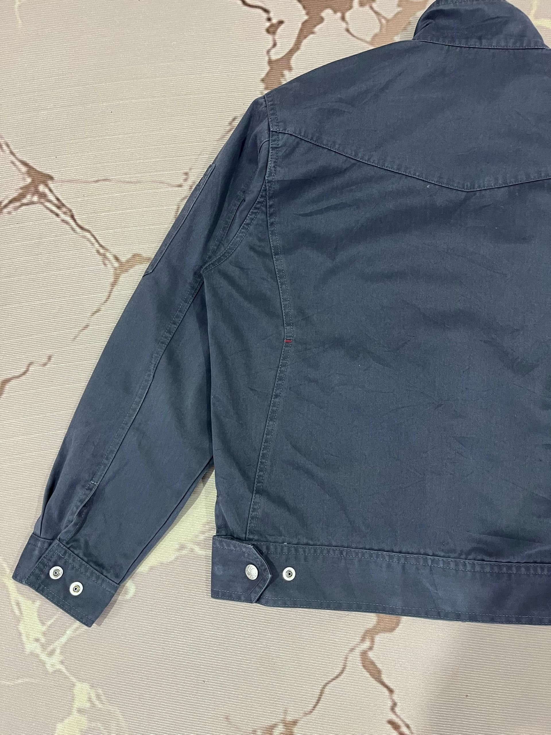 Japanese Brand Jawin Japanese Workwear Navy Zip Jacket Size US M / EU 48-50 / 2 - 11 Thumbnail