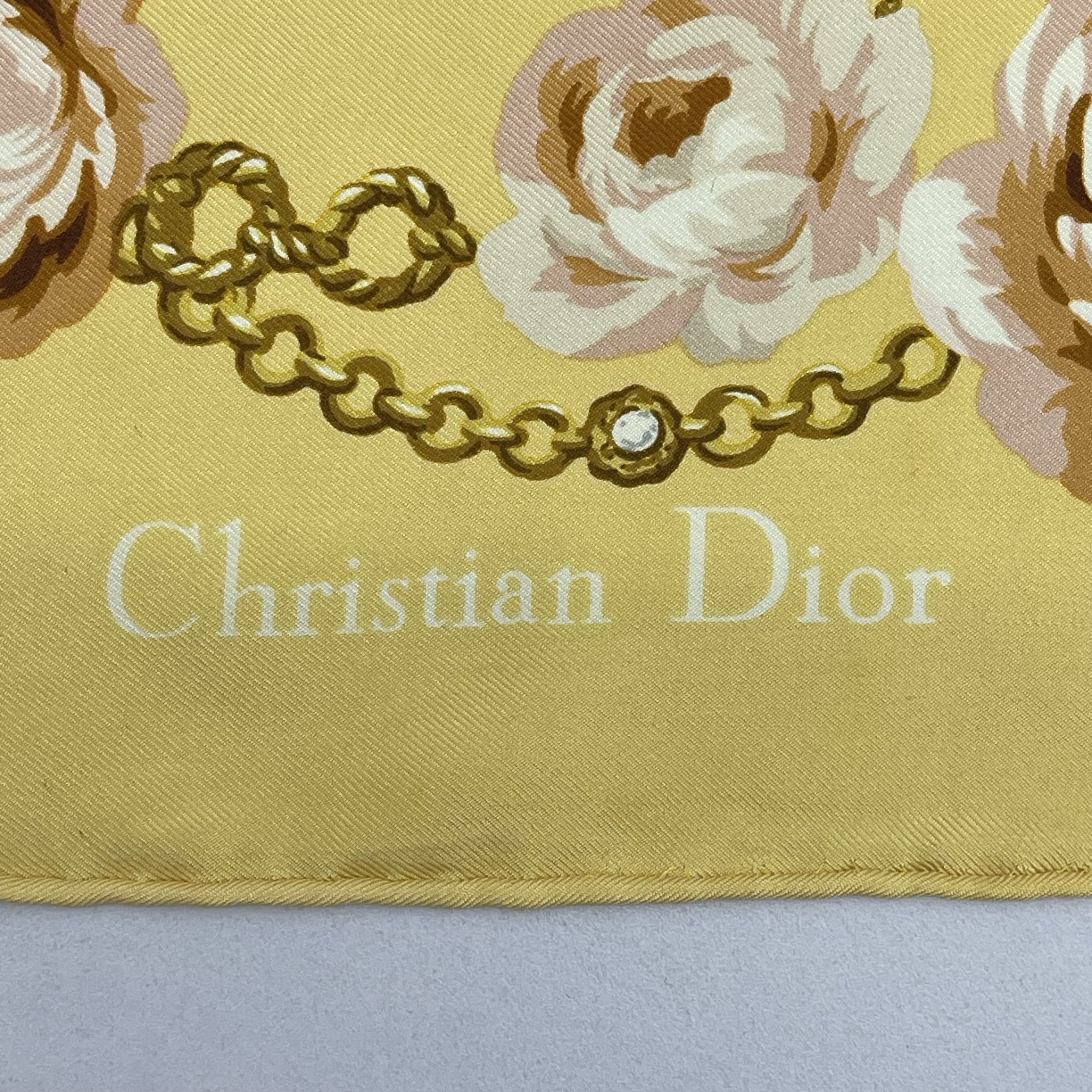 Christian Dior Monsieur Vintage Christian Dior Silk Scarf - S7032 Size ONE SIZE - 9 Thumbnail