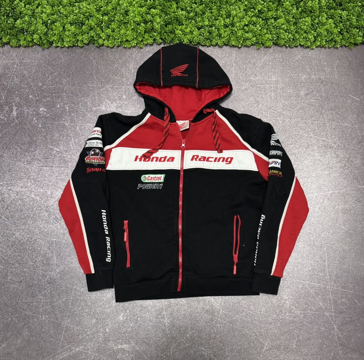 Honda Honda Racing Full Zip Vintage Hoodie Size US S / EU 44-46 / 1 - 1 Thumbnail