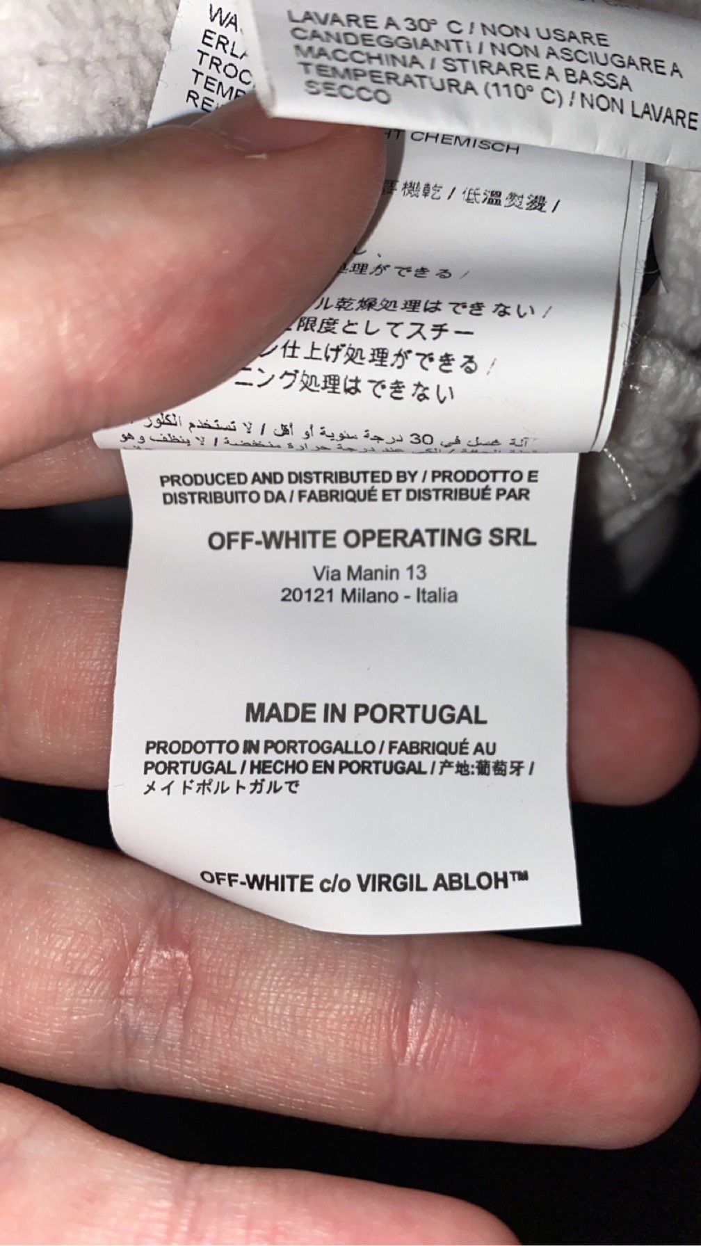 Off-White Off-White original white and black hoodie (caution logo) Size US M / EU 48-50 / 2 - 7 Thumbnail