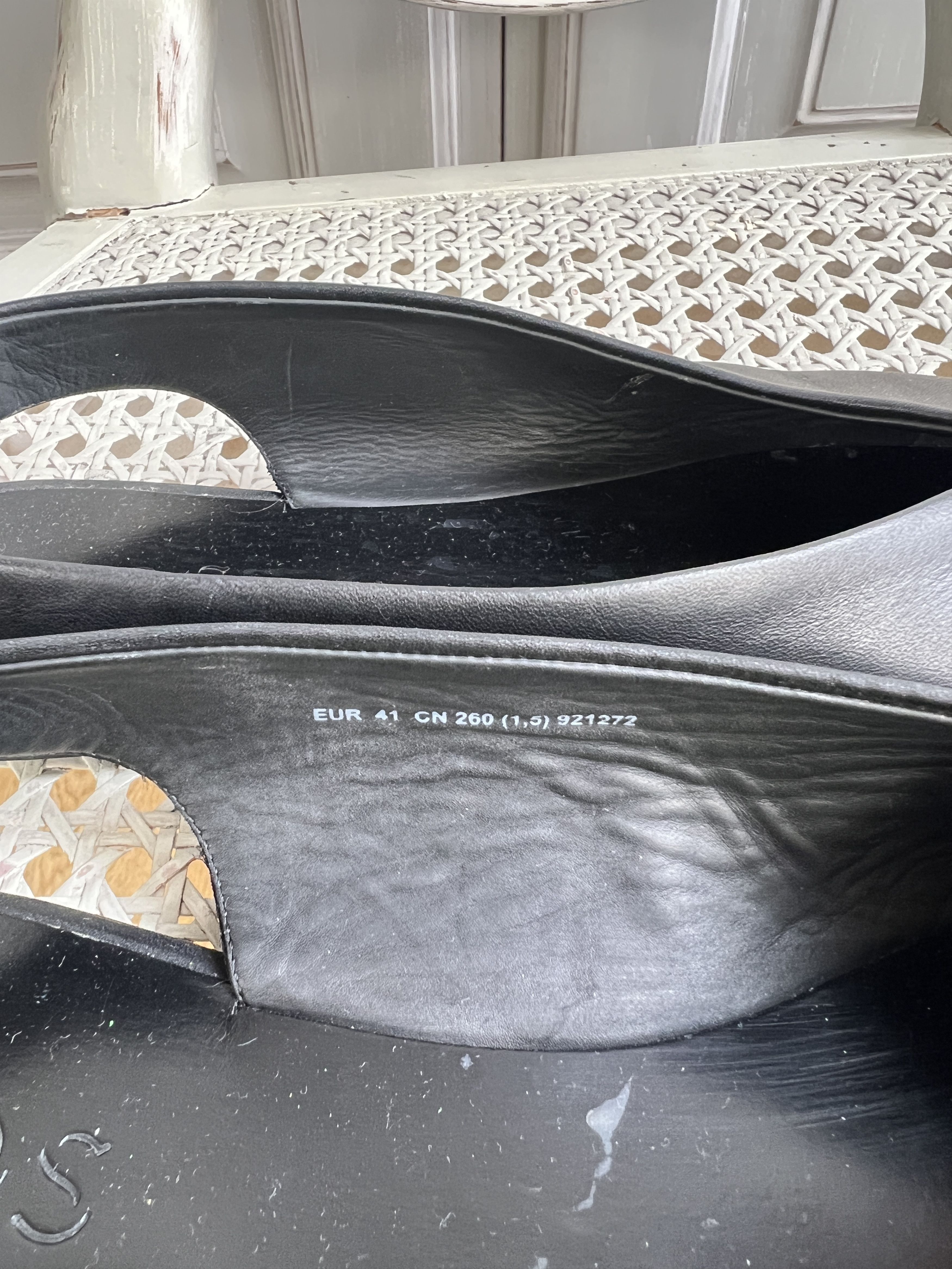 Cos AVANTGARDE COS MULES BLACK LEATHER SHOES Size US 10 / IT 40 - 8 Thumbnail