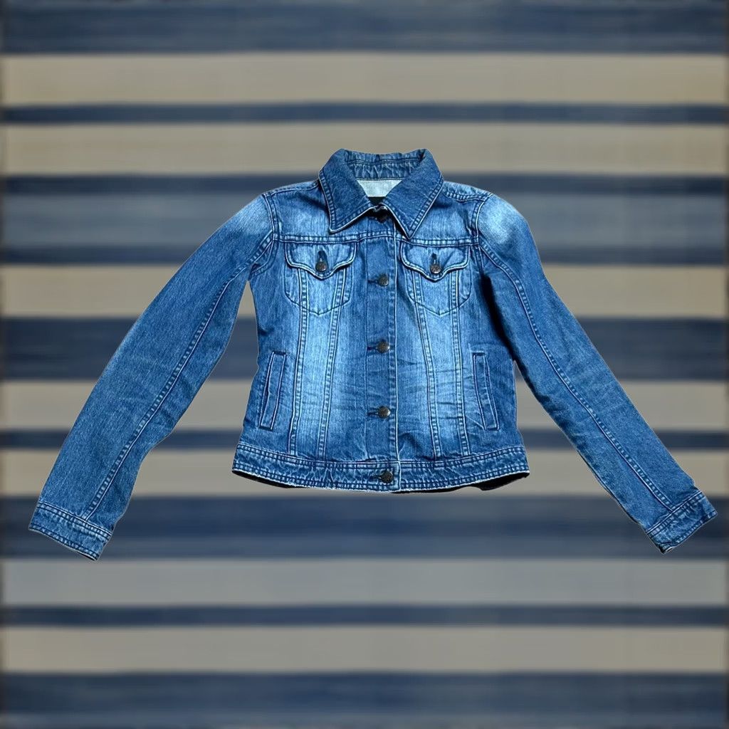 Vintage VINTAGE Anchor Blue Women's Jacket Jeans Button Up Size Small Long Sleeve 90s Casual Size S / US 4 / IT 40 - 1 Thumbnail
