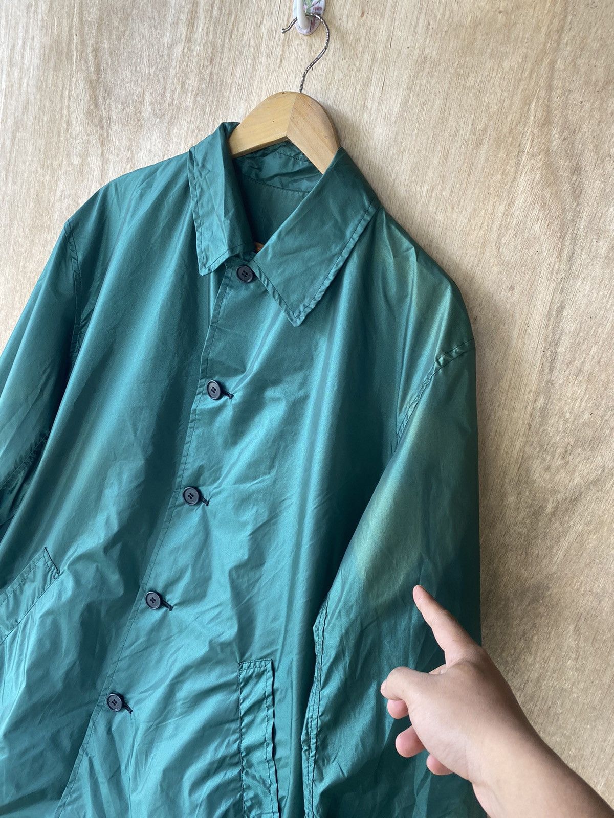 BIGI × Japanese Brand × Vintage 👘SALE👘MENS BIG NYLON RAINCOAT Size US L / EU 52-54 / 3 - 7 Thumbnail