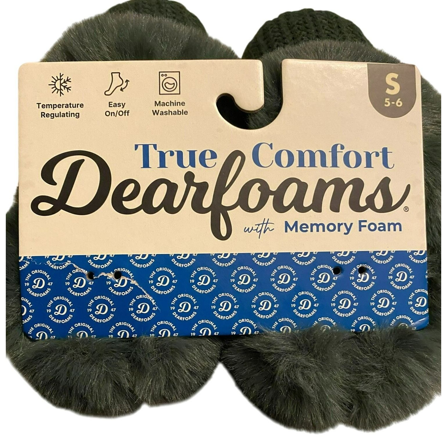 Other Dearfoams Womens Hannah Festive Knit Small 5-6 Clog Slipper Size US 5 / IT 35 - 4 Thumbnail
