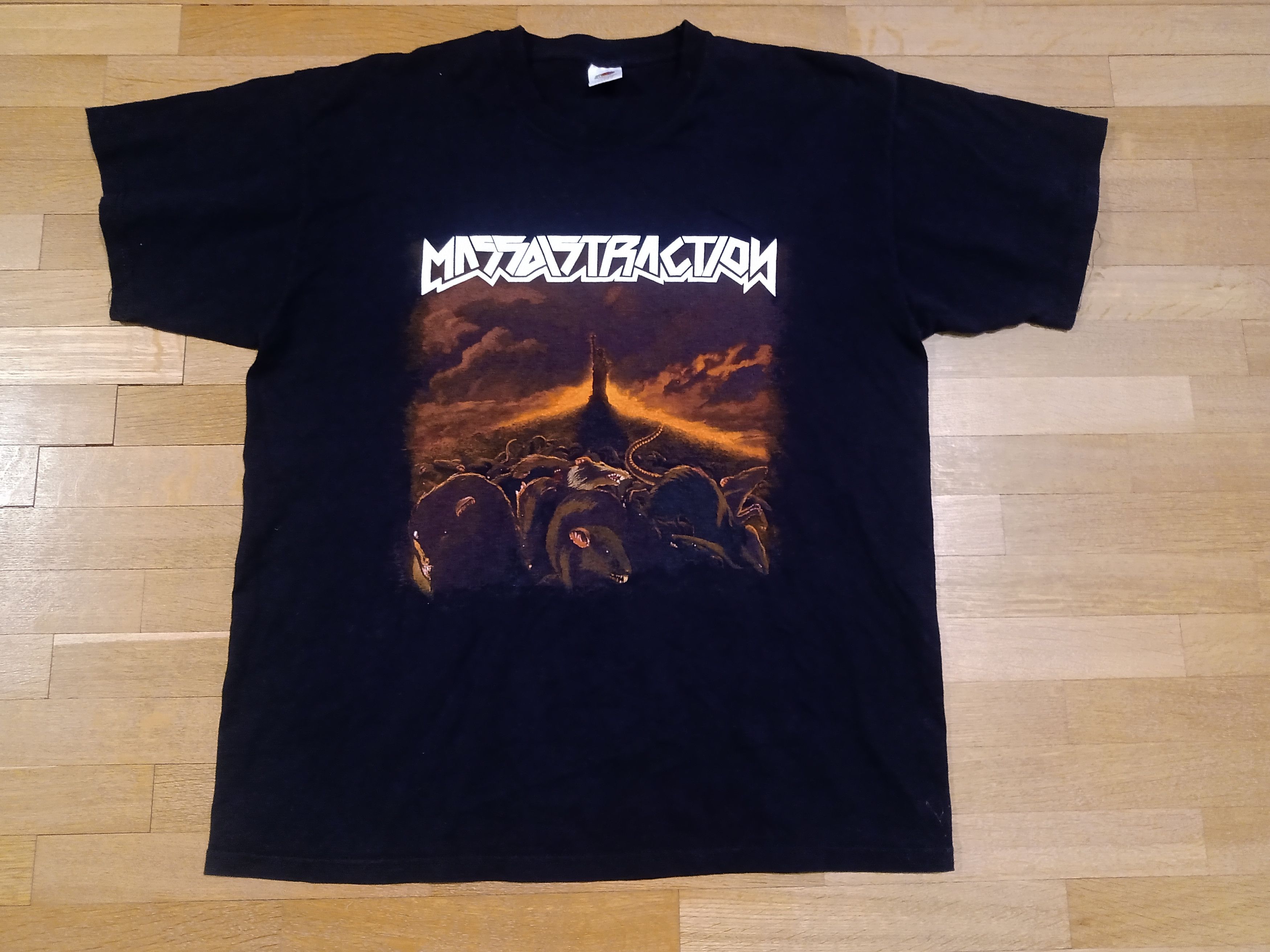 Band Tees Massdistraction Follow the Rats Size XL Thrash Metal Sweden Size US XL / EU 56 / 4 - 1 Thumbnail